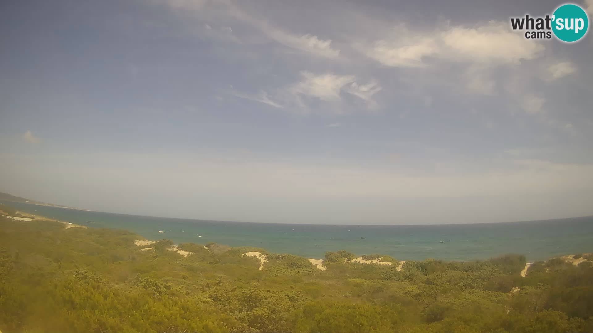 Villaplatamona, vue panoramique sur le golfe de l’Asinara, Platamona, Sorso, Sardaigne – webcam en direct