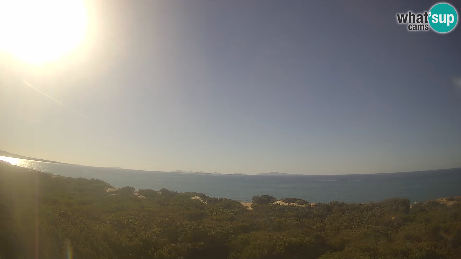 Villaplatamona, vue panoramique sur le golfe de l’Asinara, Platamona, Sorso, Sardaigne – webcam en direct