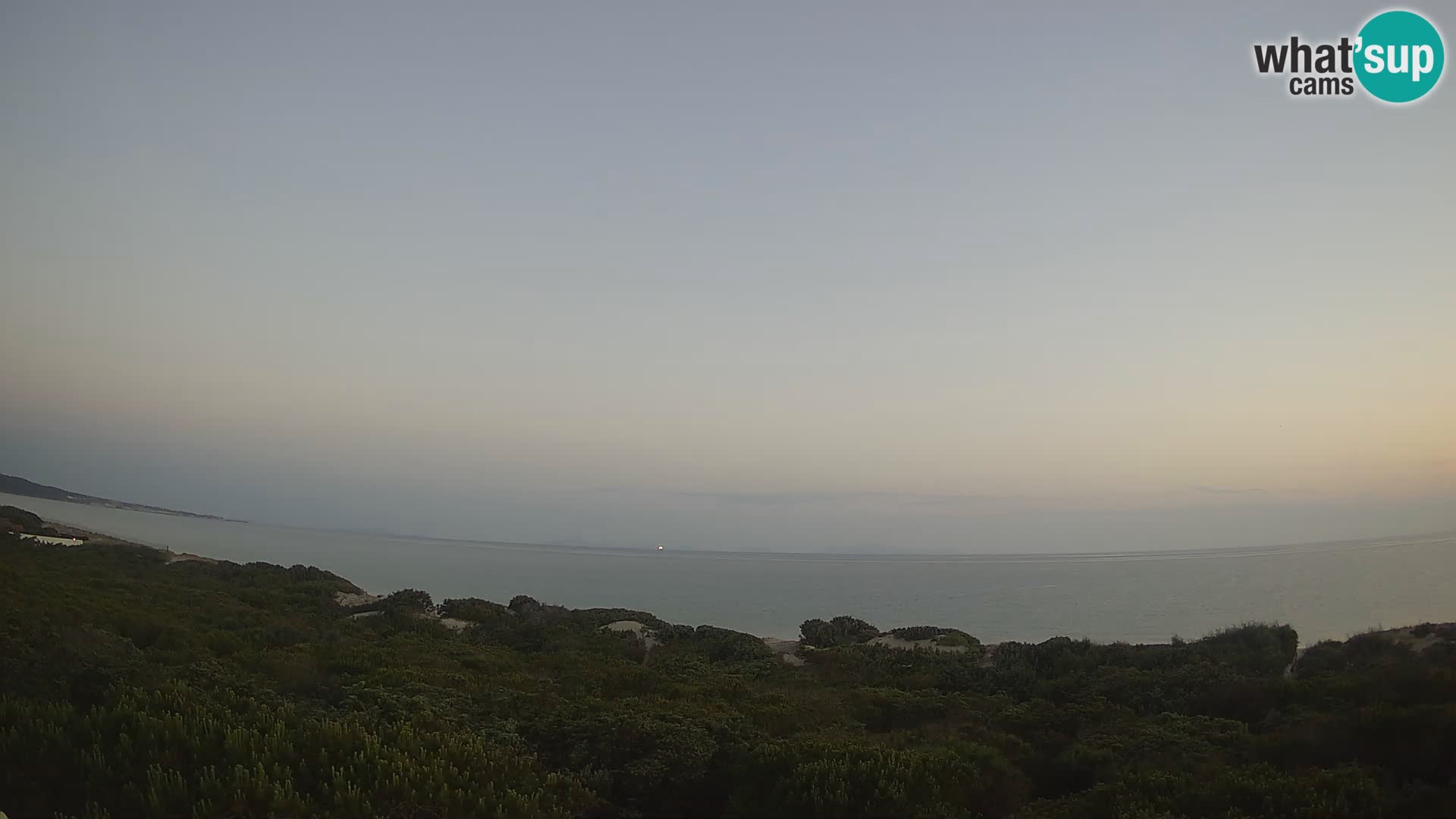 Villaplatamona, Panoramablick auf den Golf von Asinara, Platamona, Sorso, Sardinien – Live-Webcam
