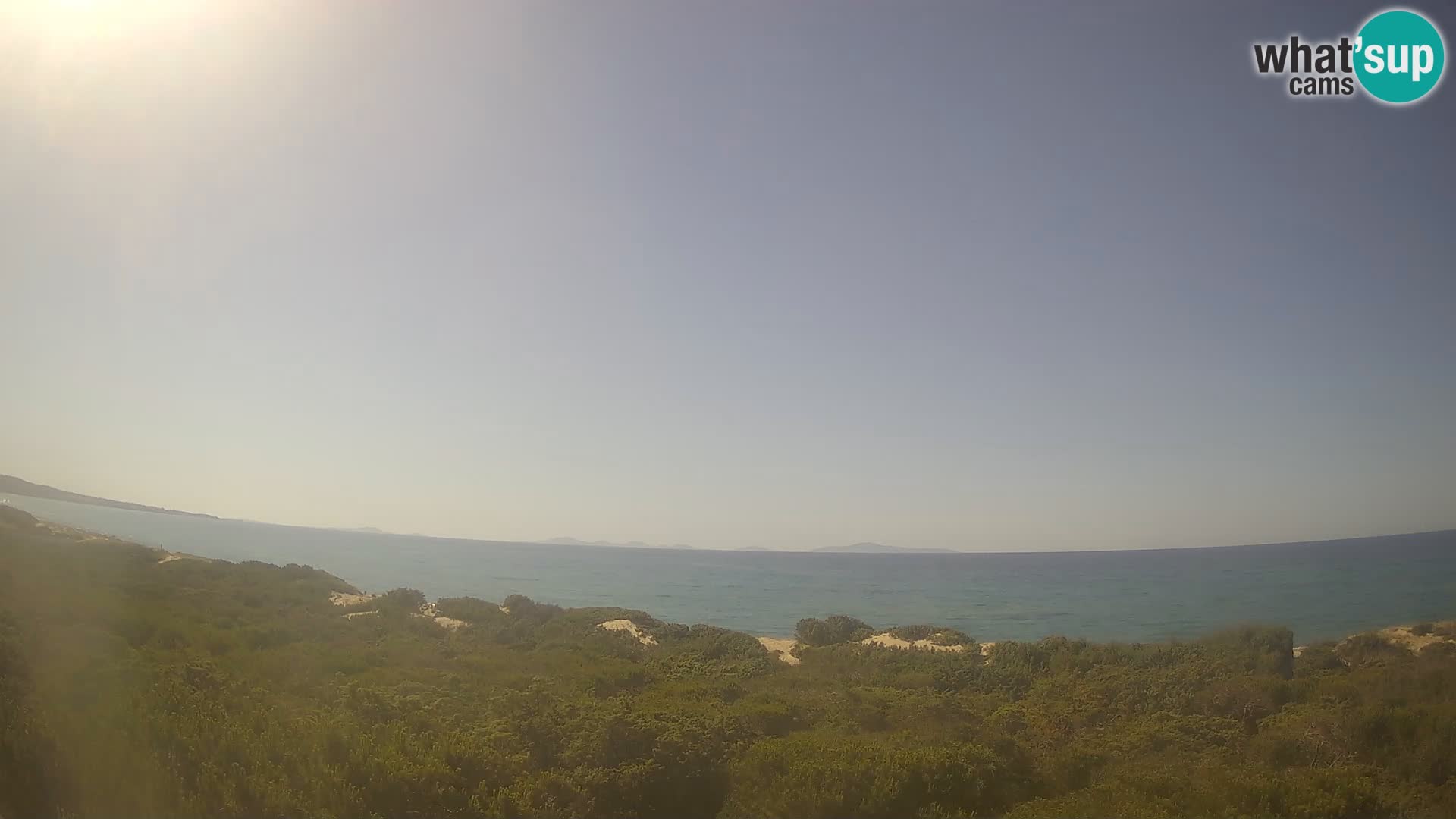 Villaplatamona, panoramic view of the Gulf of Asinara, Platamona, Sorso, Sardinia – live webcam