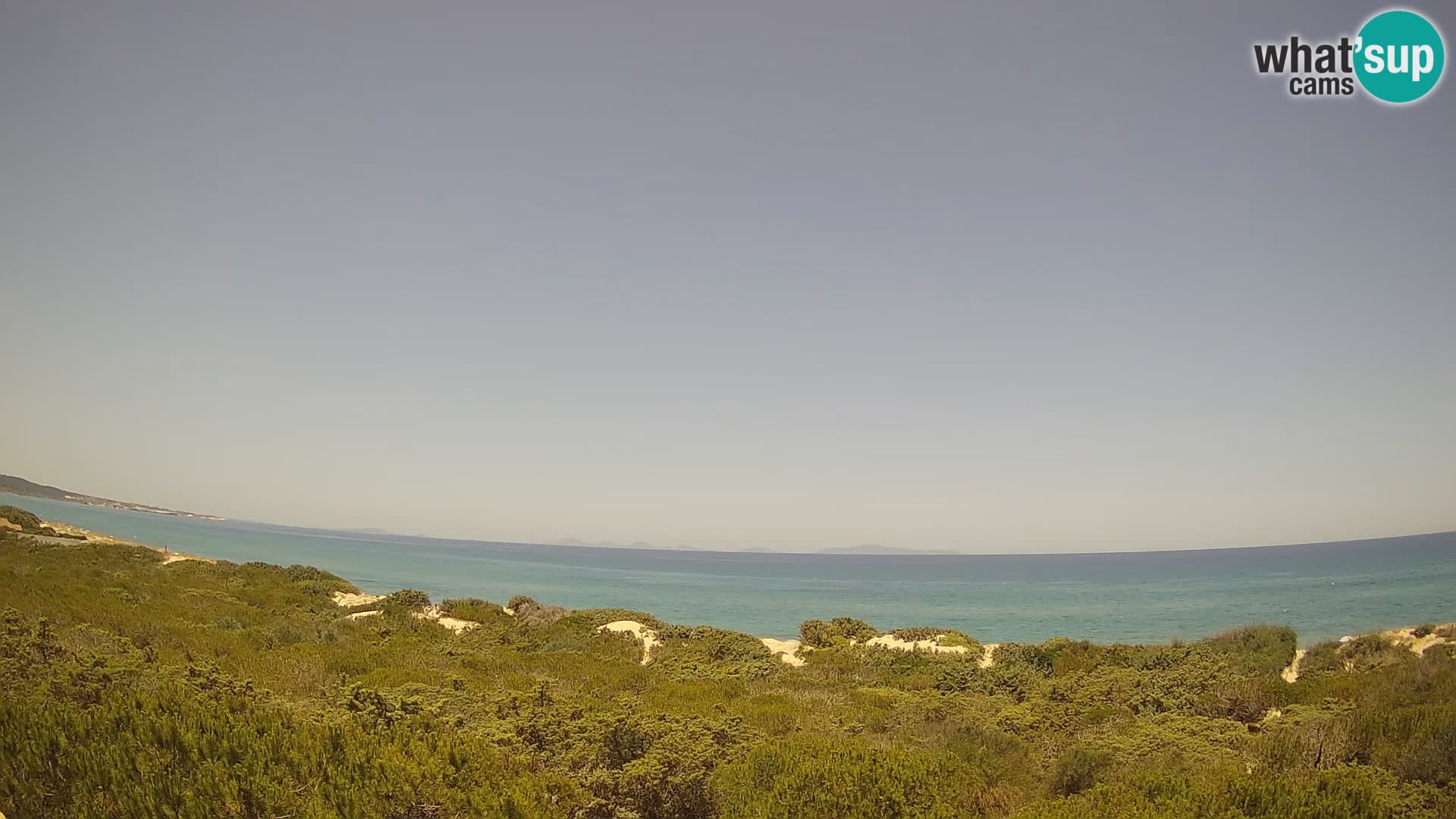 Villaplatamona, Panoramablick auf den Golf von Asinara, Platamona, Sorso, Sardinien – Live-Webcam