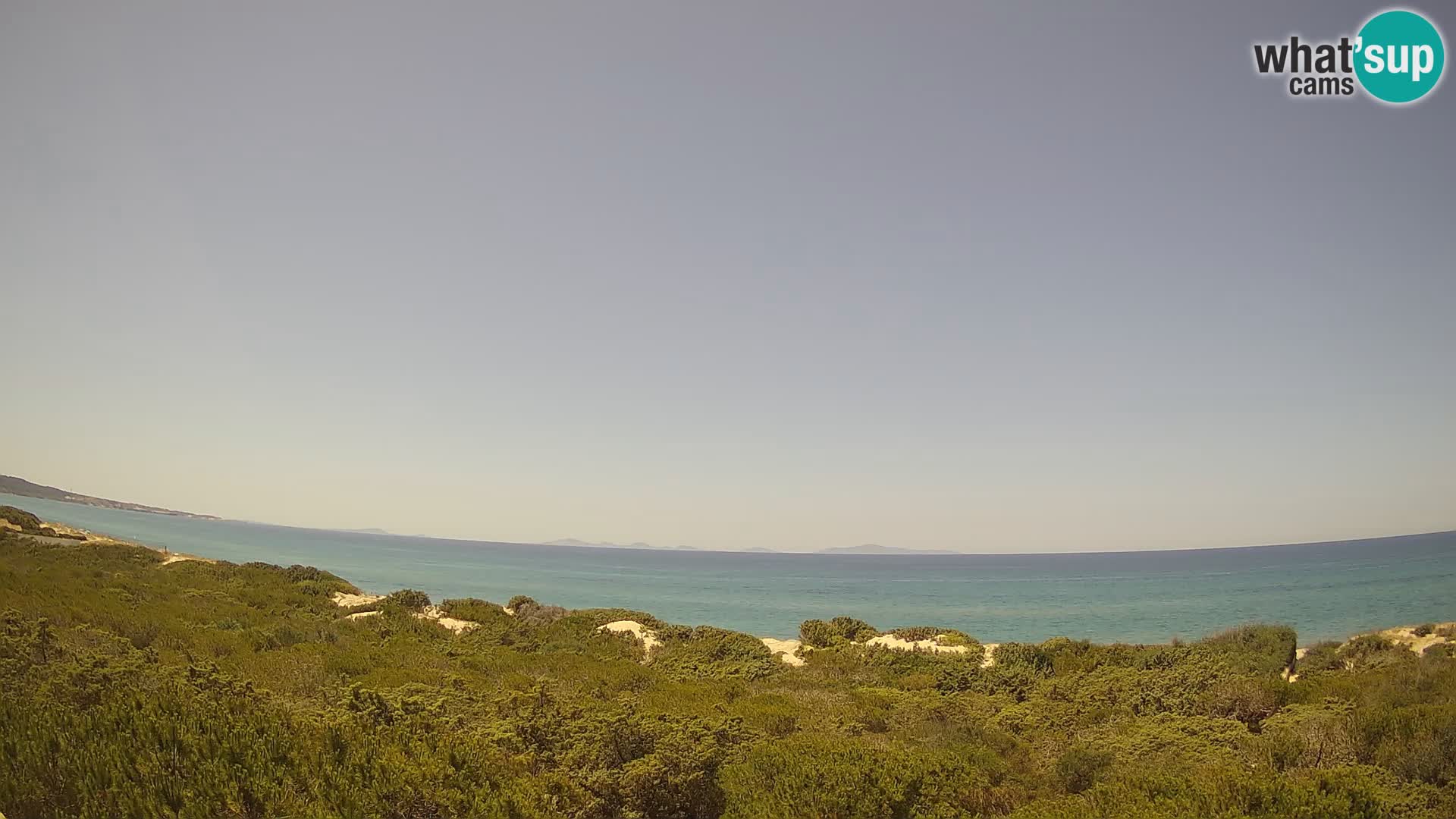 Villaplatamona, Panoramablick auf den Golf von Asinara, Platamona, Sorso, Sardinien – Live-Webcam
