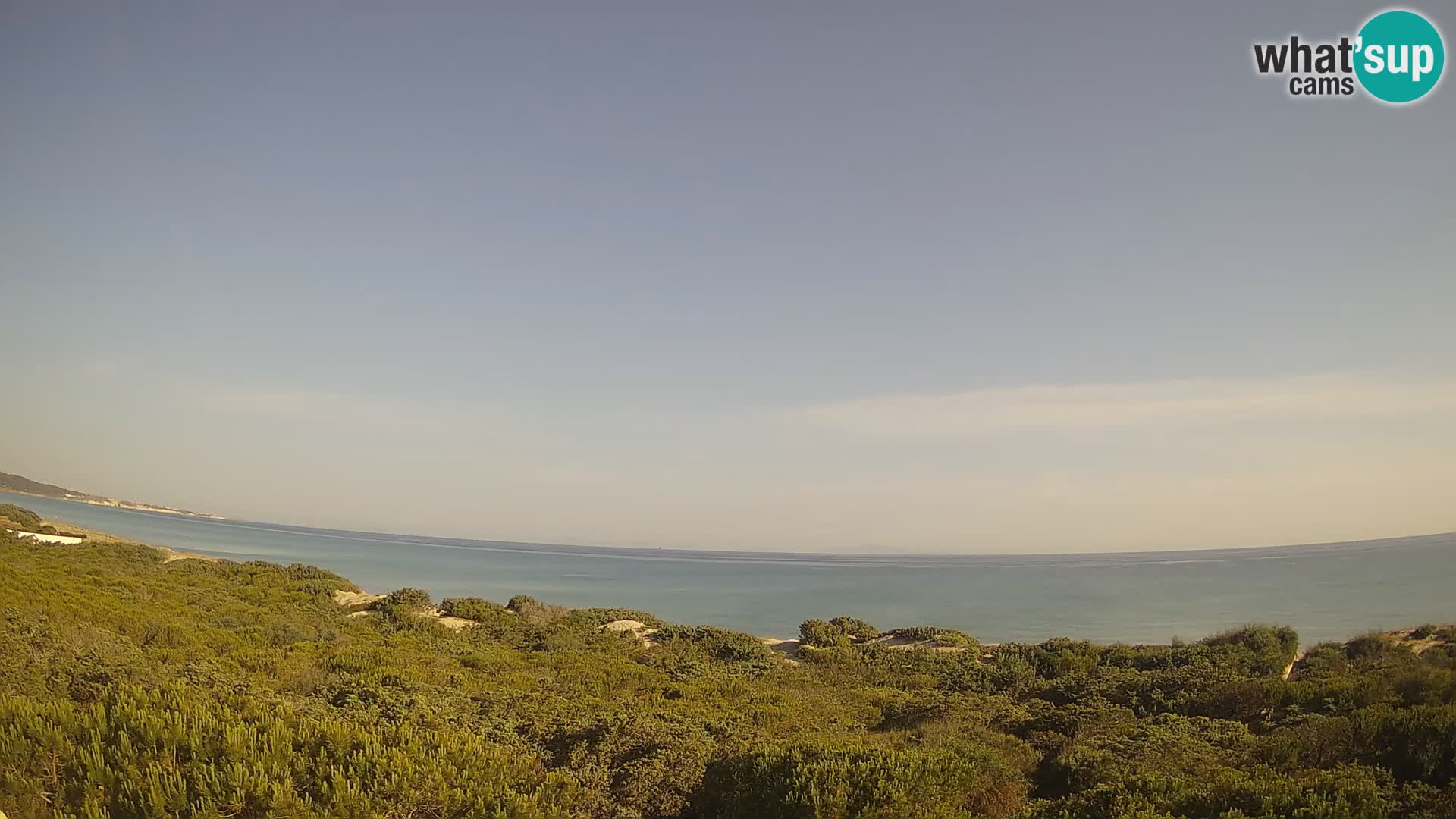 Villaplatamona, vue panoramique sur le golfe de l’Asinara, Platamona, Sorso, Sardaigne – webcam en direct
