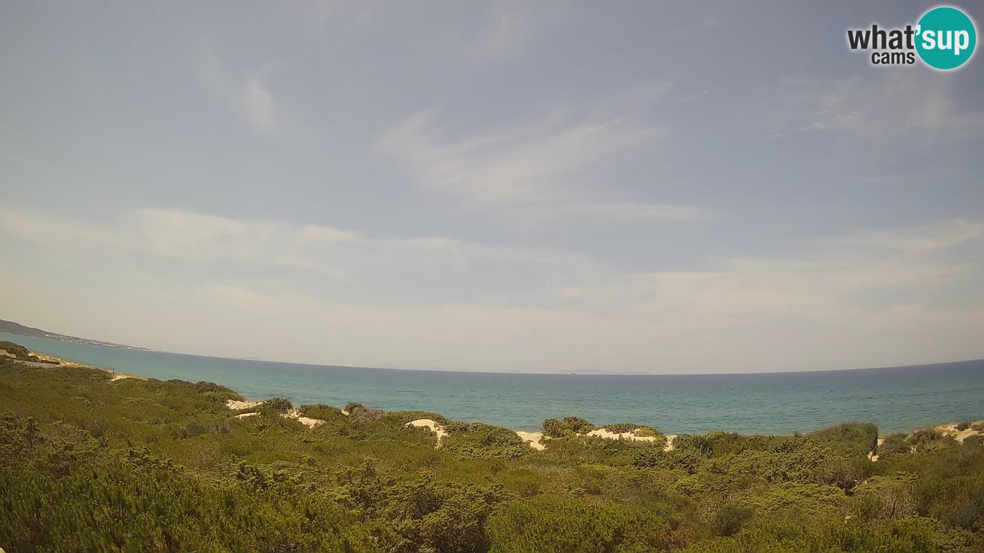 Villaplatamona, panoramski pogled na zaljev Asinara, Platamona, Sorso, Sardinija – web kamera uživo