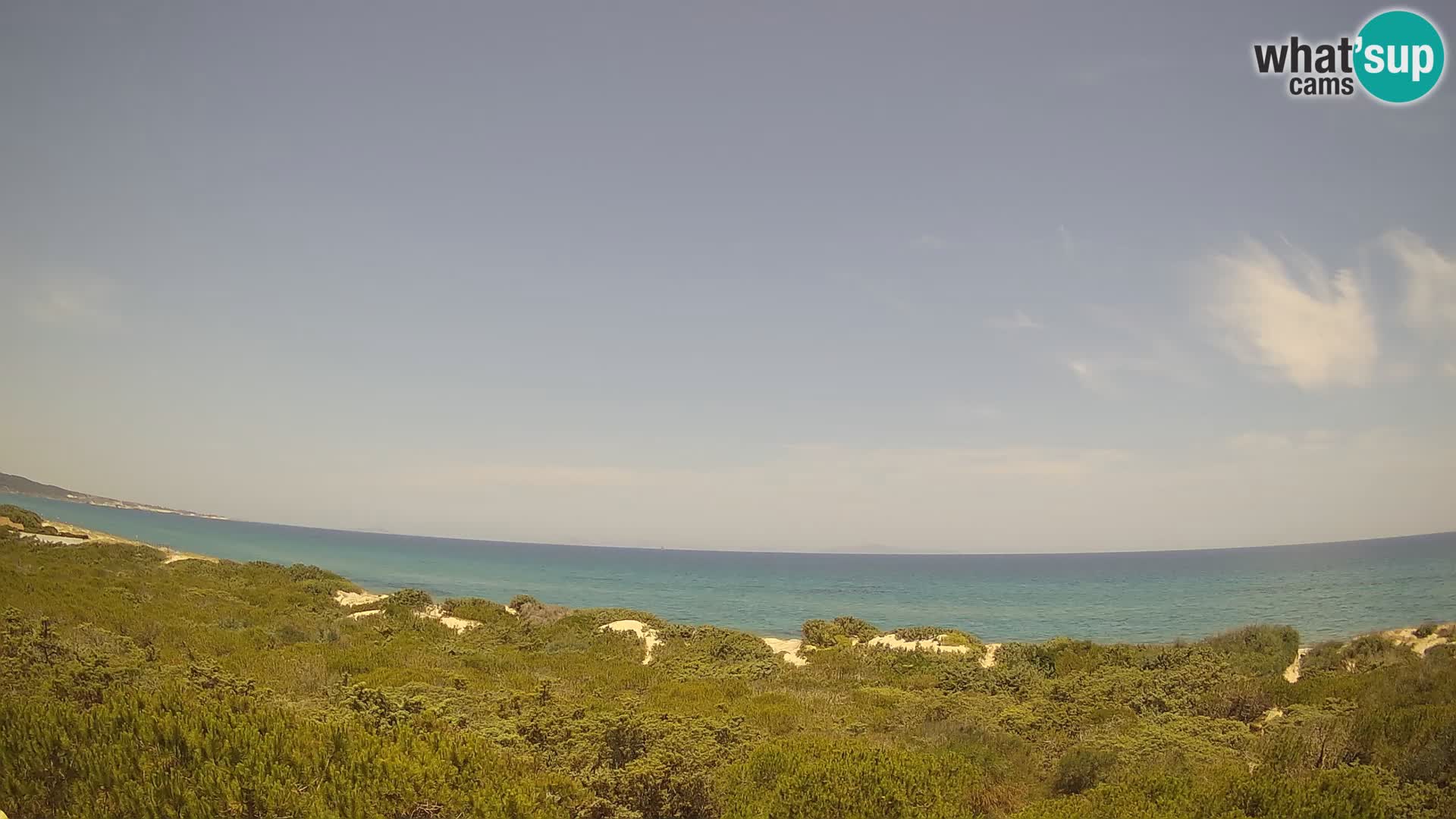Villaplatamona, panoramski pogled na zaliv Asinara, Platamona, Sorso, Sardinija – spletna kamera v živo