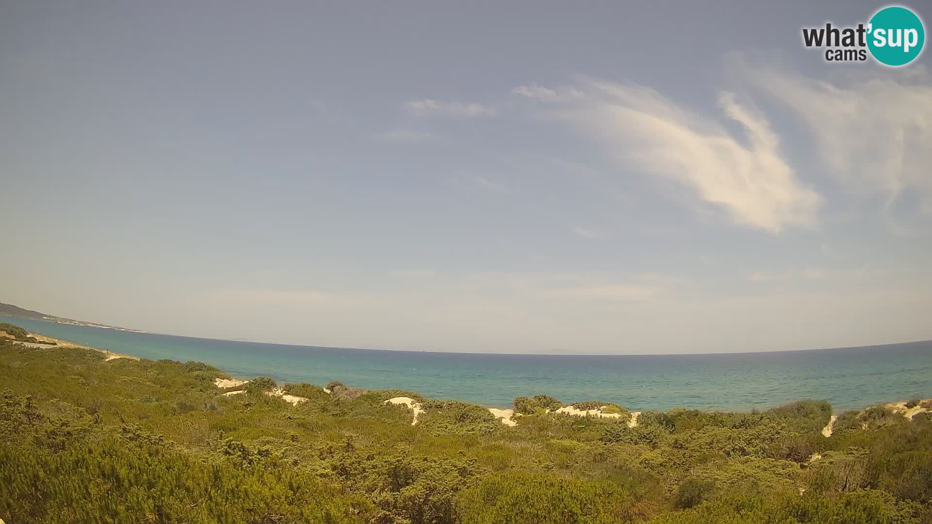 Villaplatamona, panoramski pogled na zaliv Asinara, Platamona, Sorso, Sardinija – spletna kamera v živo
