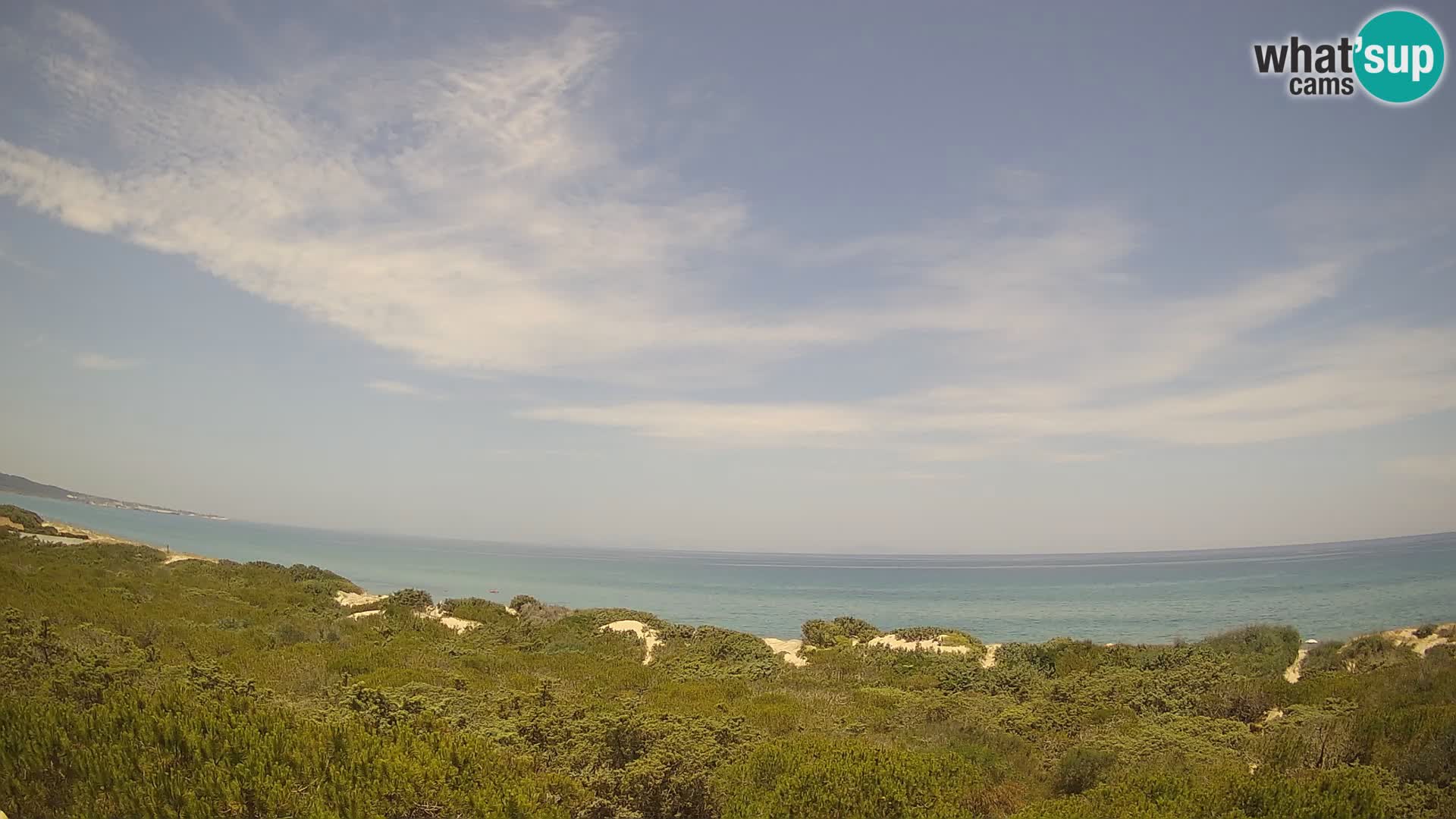 Villaplatamona, panoramski pogled na zaliv Asinara, Platamona, Sorso, Sardinija – spletna kamera v živo