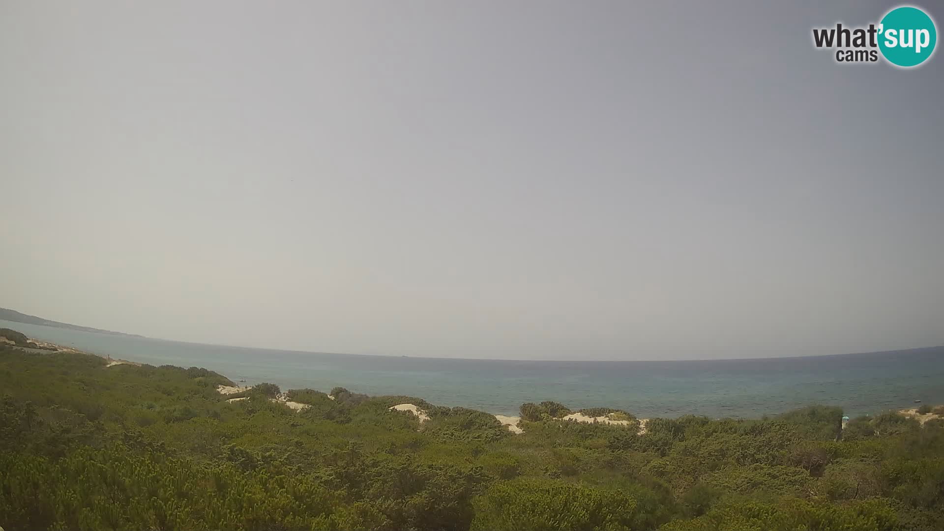 Villaplatamona, panoramski pogled na zaliv Asinara, Platamona, Sorso, Sardinija – spletna kamera v živo