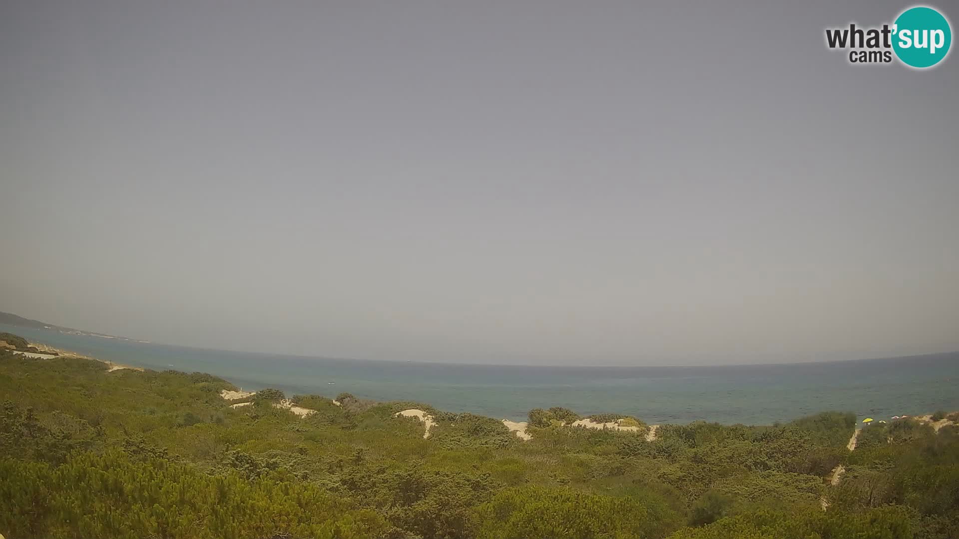 Villaplatamona, panoramski pogled na zaljev Asinara, Platamona, Sorso, Sardinija – web kamera uživo