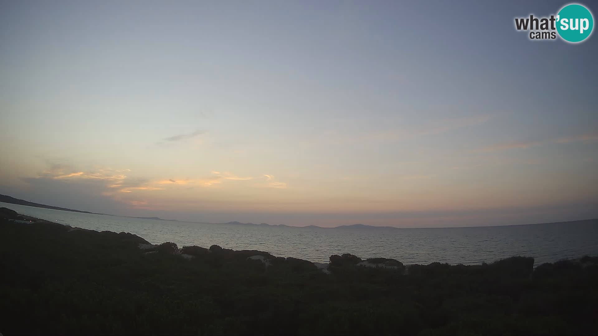 Villaplatamona, Panoramablick auf den Golf von Asinara, Platamona, Sorso, Sardinien – Live-Webcam