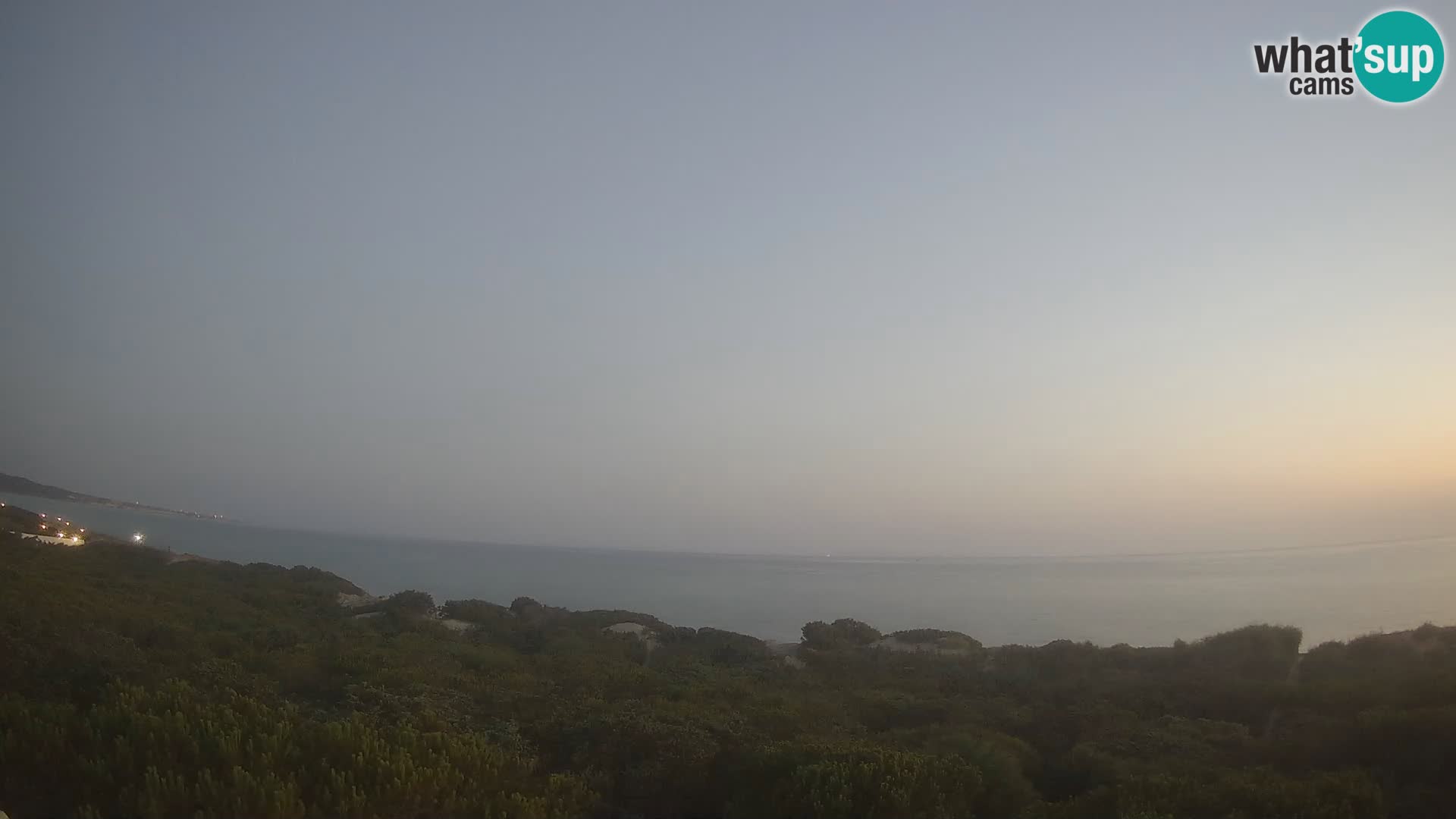 Villaplatamona, vista panoramica sul Golfo dell’Asinara, Platamona, Sorso, Sardegna – live webcam