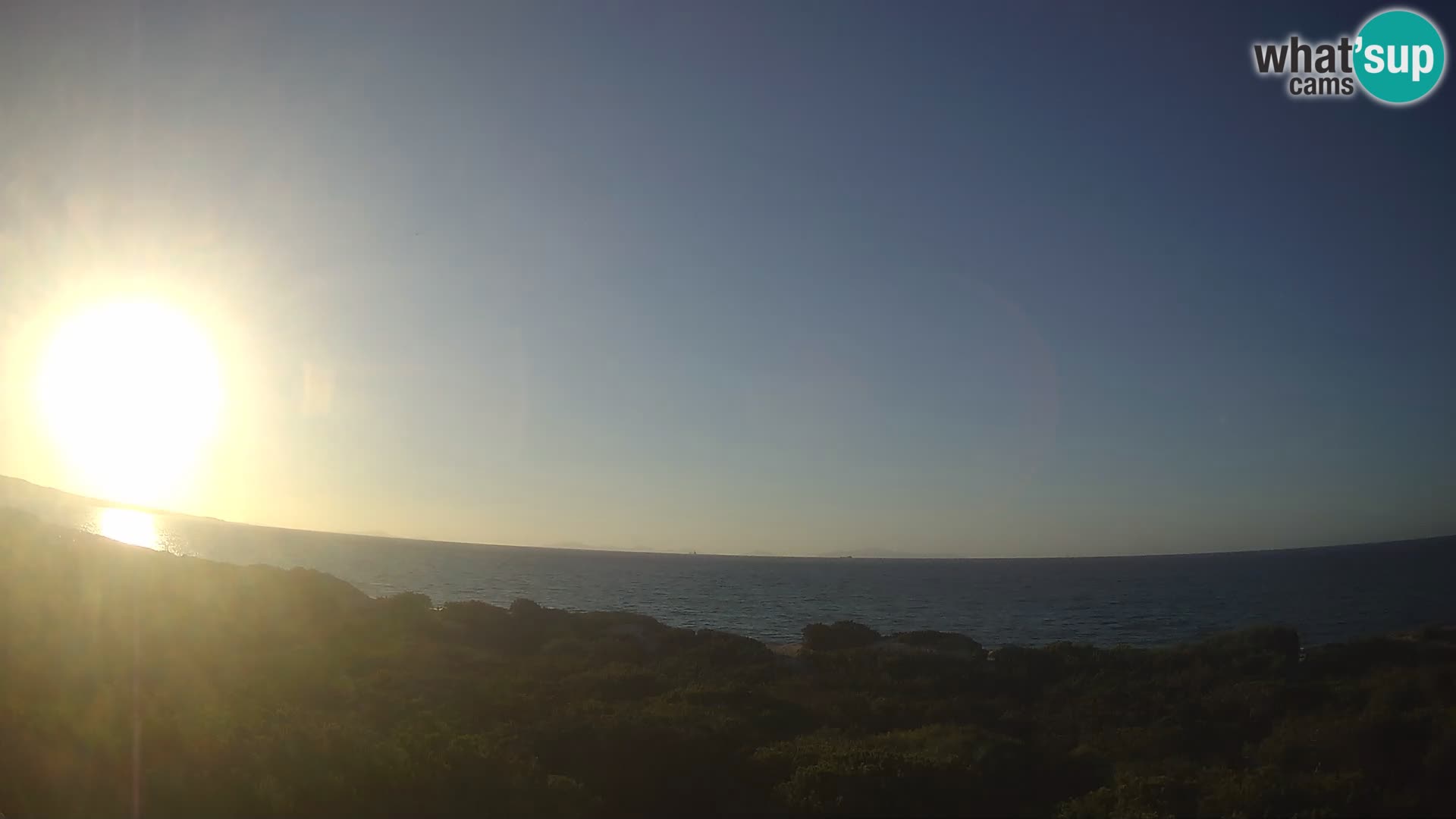 Villaplatamona, Panoramablick auf den Golf von Asinara, Platamona, Sorso, Sardinien – Live-Webcam