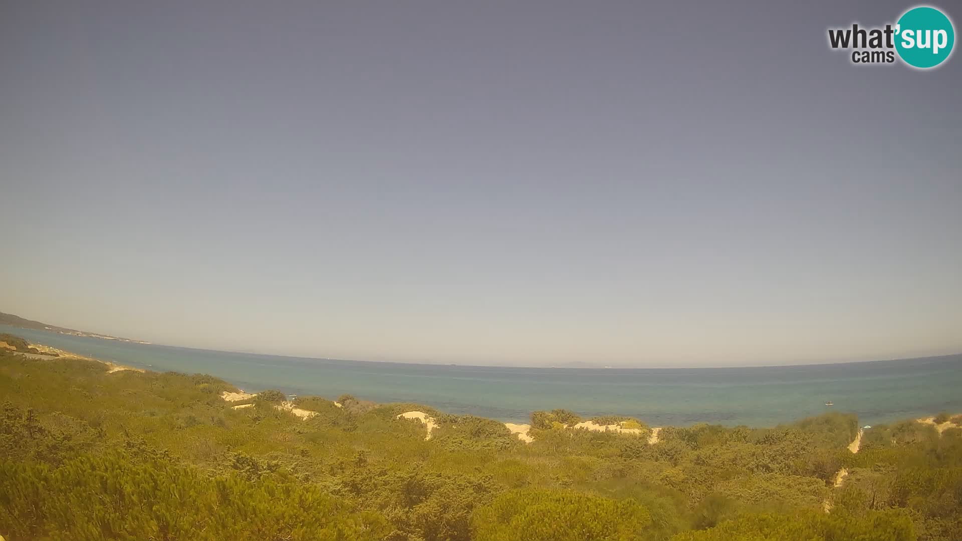 Villaplatamona, vista panoramica sul Golfo dell’Asinara, Platamona, Sorso, Sardegna – live webcam