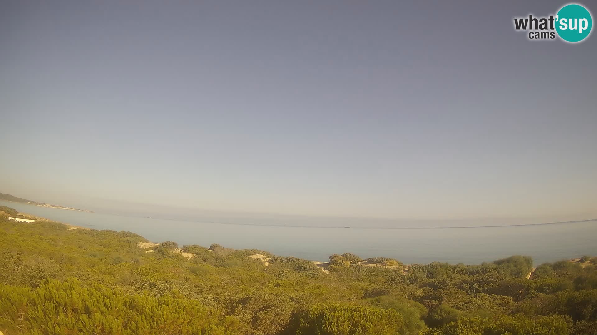 Villaplatamona, vue panoramique sur le golfe de l’Asinara, Platamona, Sorso, Sardaigne – webcam en direct