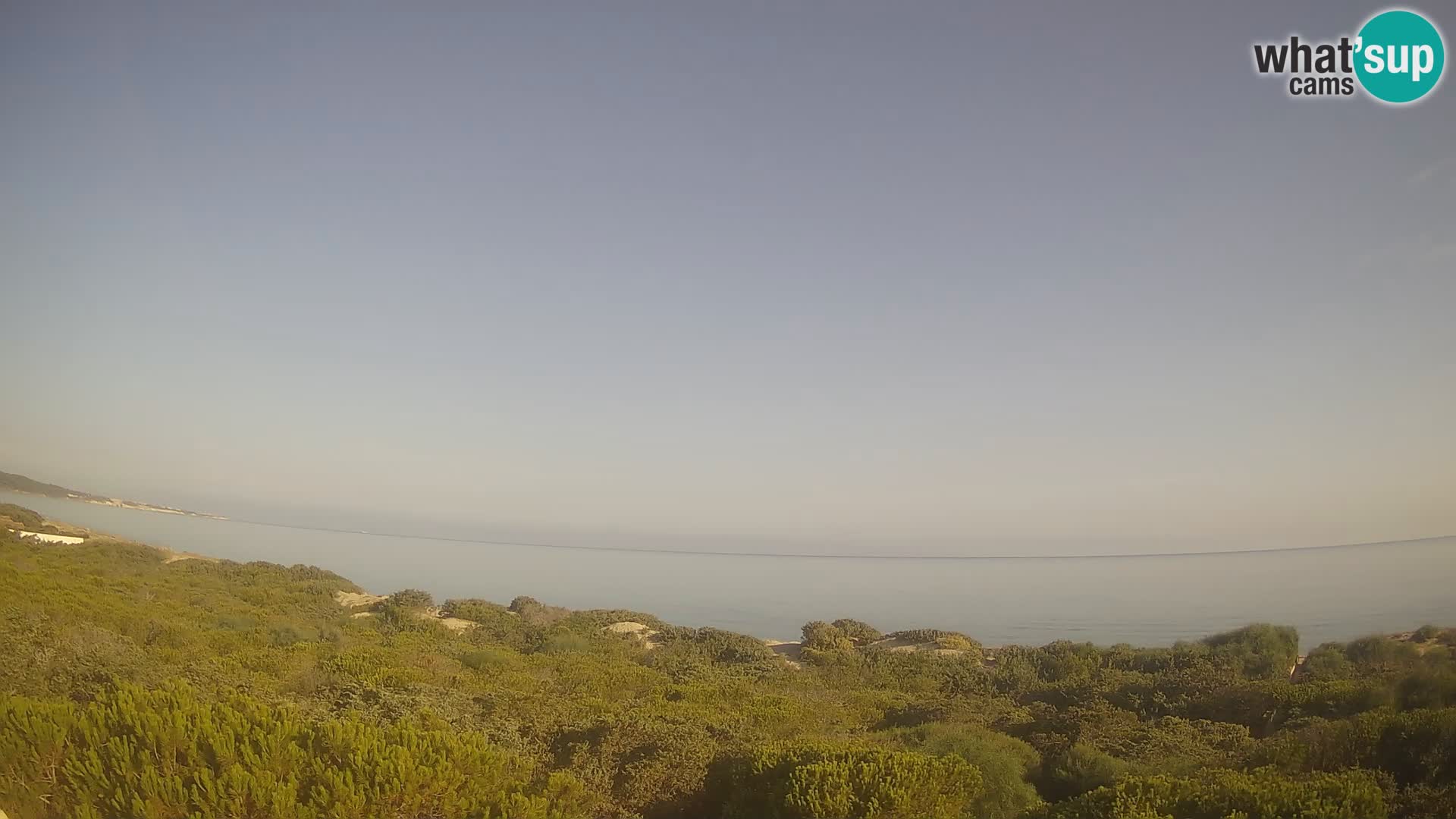 Villaplatamona, Panoramablick auf den Golf von Asinara, Platamona, Sorso, Sardinien – Live-Webcam