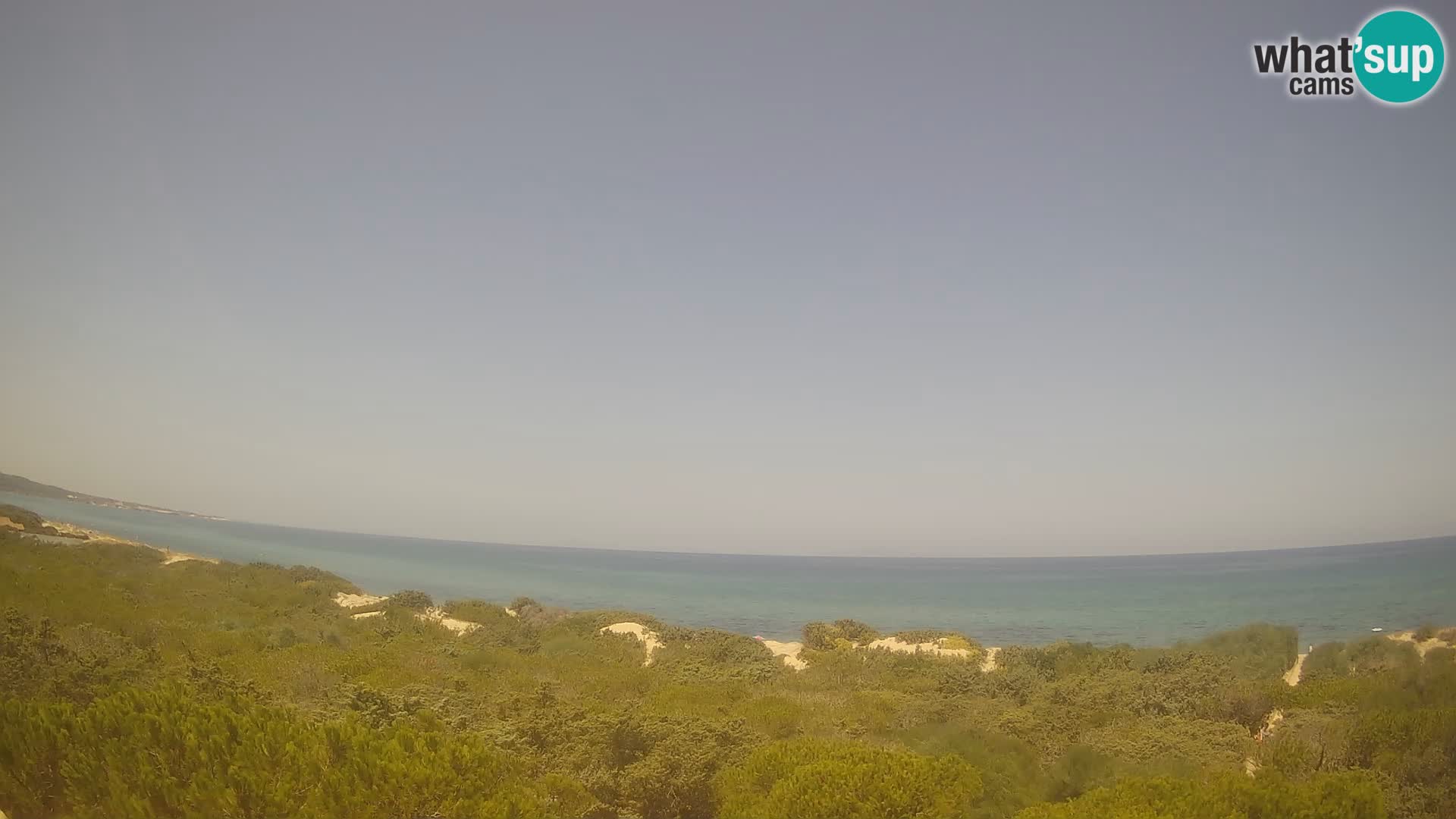 Villaplatamona, Panoramablick auf den Golf von Asinara, Platamona, Sorso, Sardinien – Live-Webcam