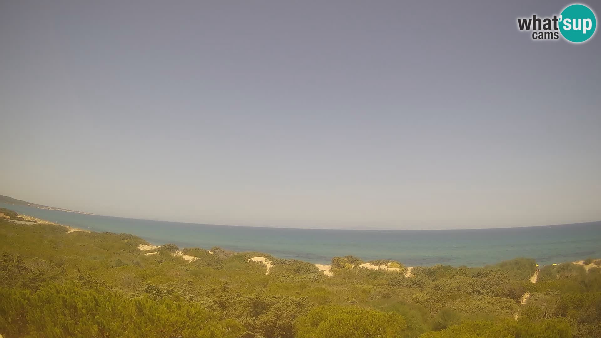 Villaplatamona, panoramski pogled na zaljev Asinara, Platamona, Sorso, Sardinija – web kamera uživo