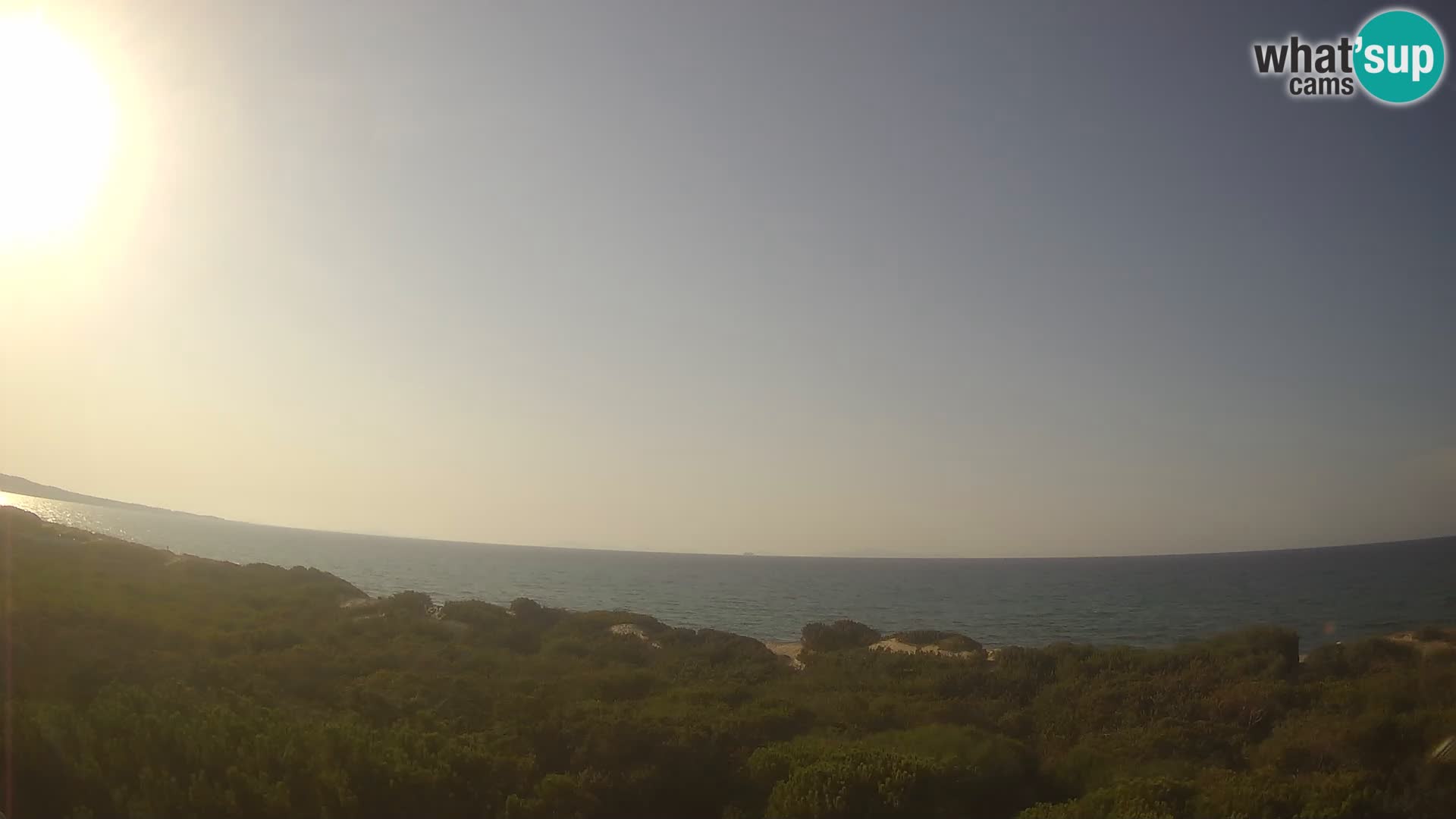 Villaplatamona, Panoramablick auf den Golf von Asinara, Platamona, Sorso, Sardinien – Live-Webcam