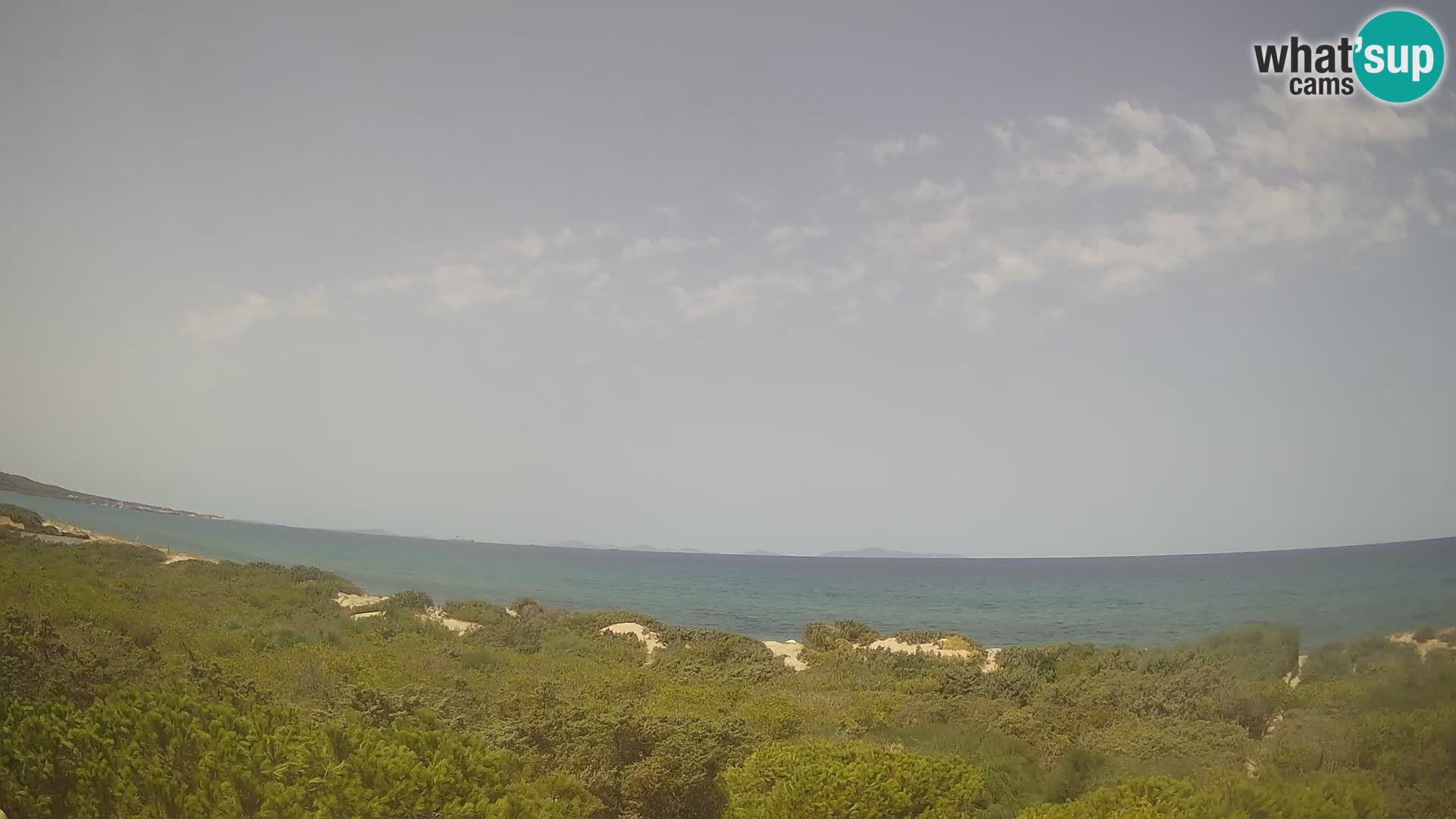 Villaplatamona, panoramski pogled na zaliv Asinara, Platamona, Sorso, Sardinija – spletna kamera v živo