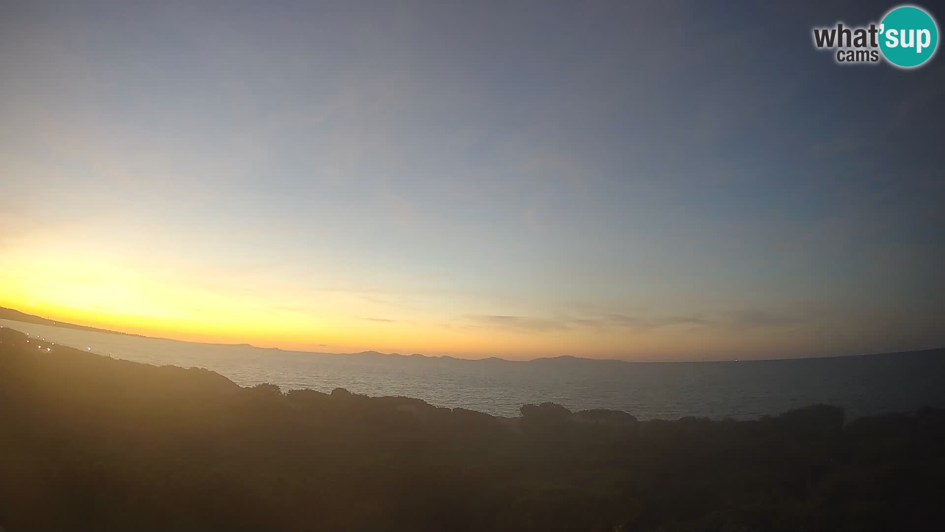 Villaplatamona, panoramski pogled na zaljev Asinara, Platamona, Sorso, Sardinija – web kamera uživo