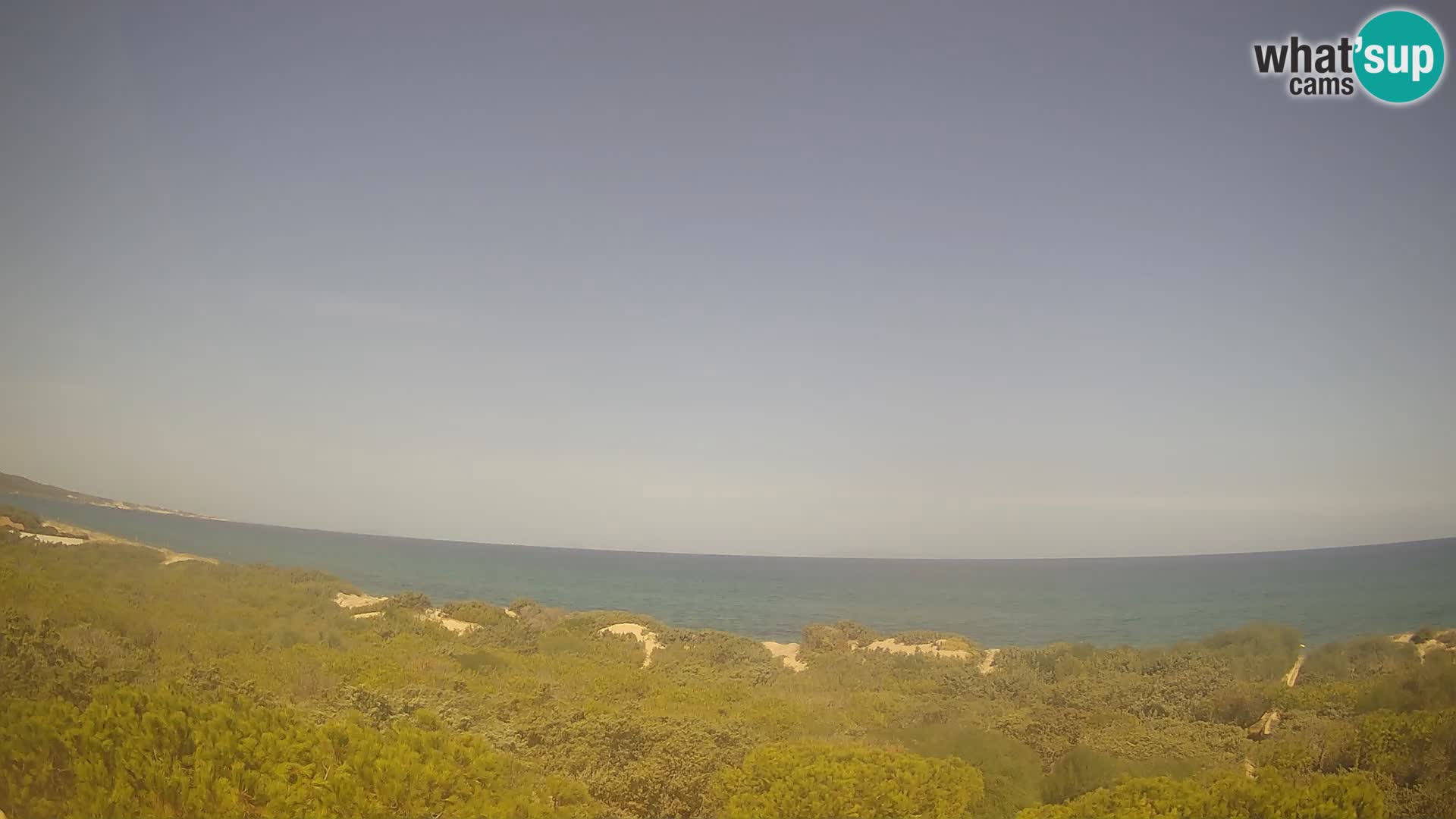 Villaplatamona, vista panoramica sul Golfo dell’Asinara, Platamona, Sorso, Sardegna – live webcam