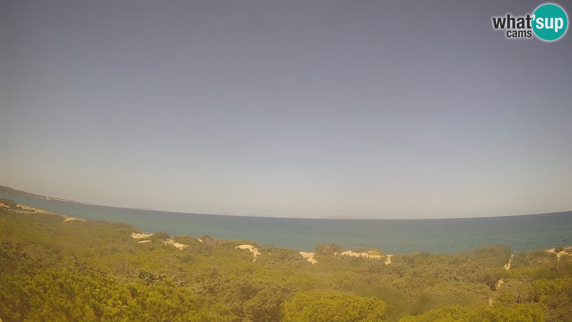 Villaplatamona, Panoramablick auf den Golf von Asinara, Platamona, Sorso, Sardinien – Live-Webcam