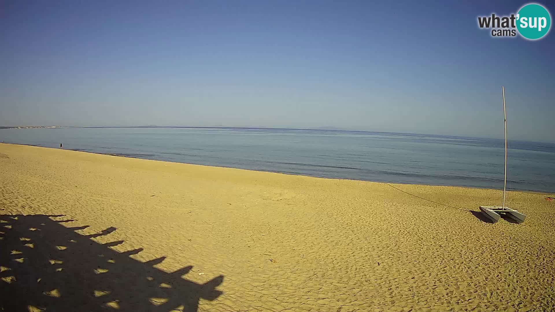 Spletna kamera Marina di Sorso – plaža Lido di Sorso – Sardinija