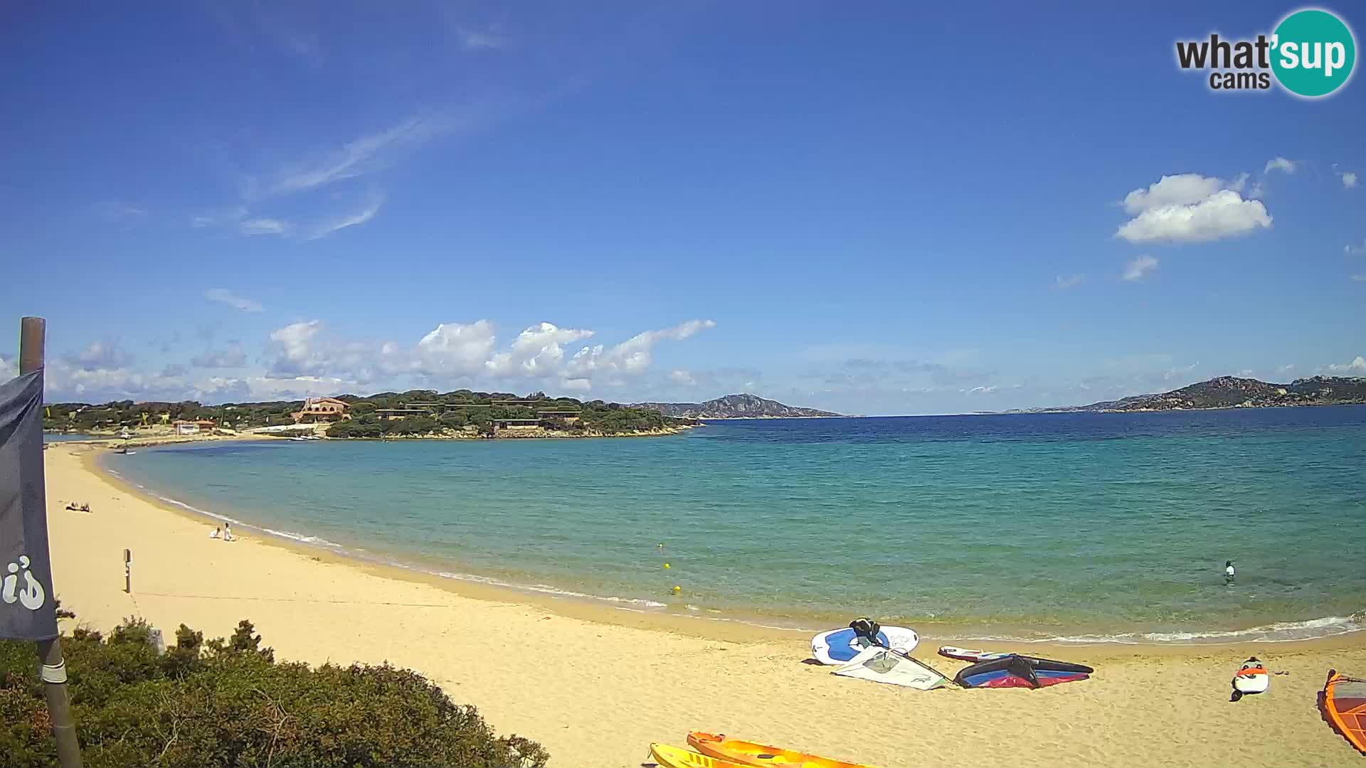 Spletna kamera Marina di Sorso – plaža Lido di Sorso – Sardinija