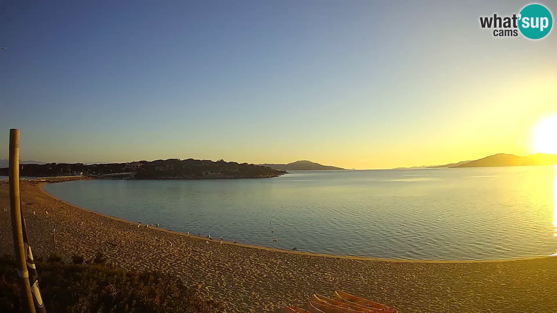 Web kamera Marina di Sorso – plaža Lido di Sorso – Sardinija