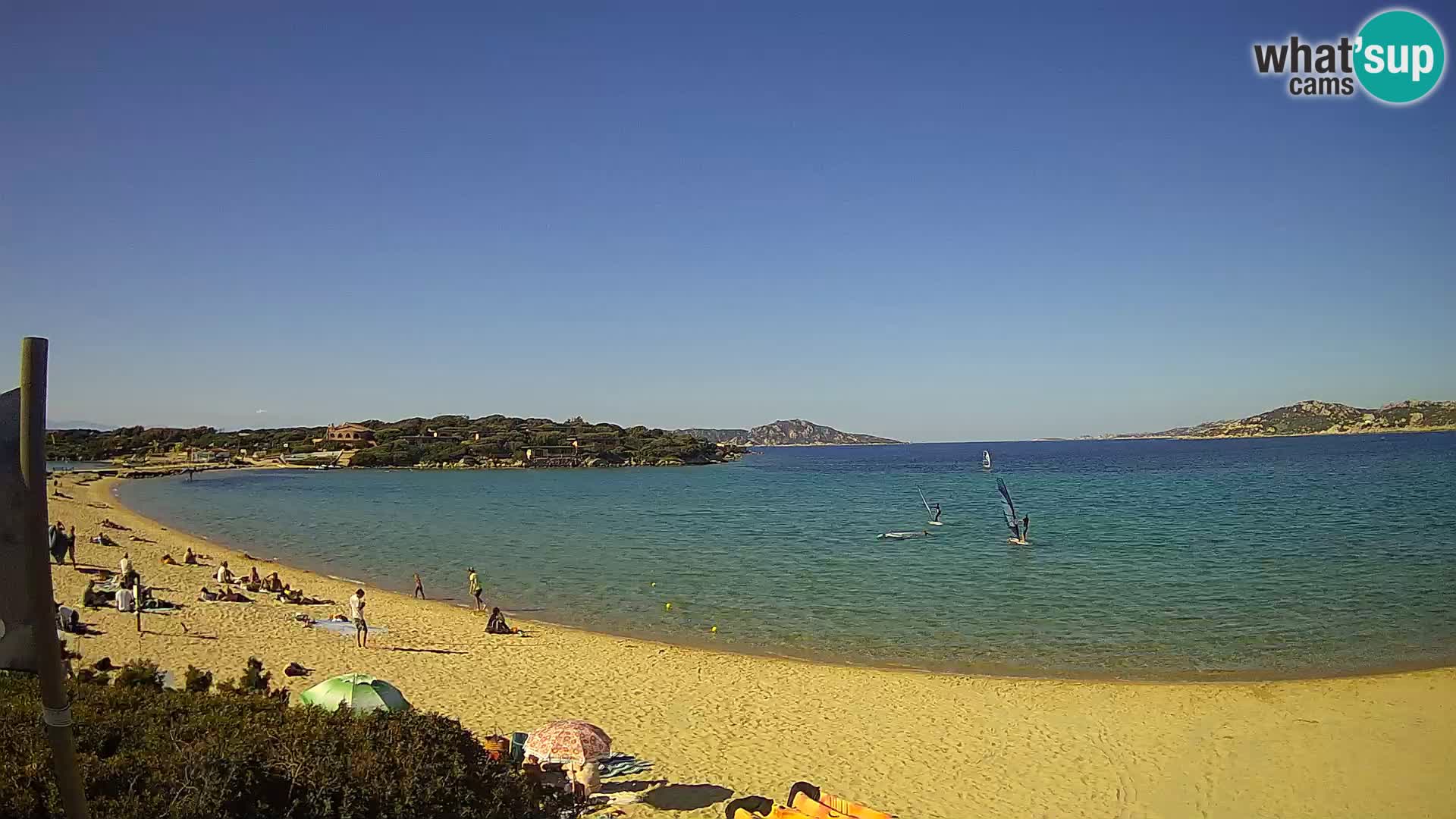 Spletna kamera Marina di Sorso – plaža Lido di Sorso – Sardinija
