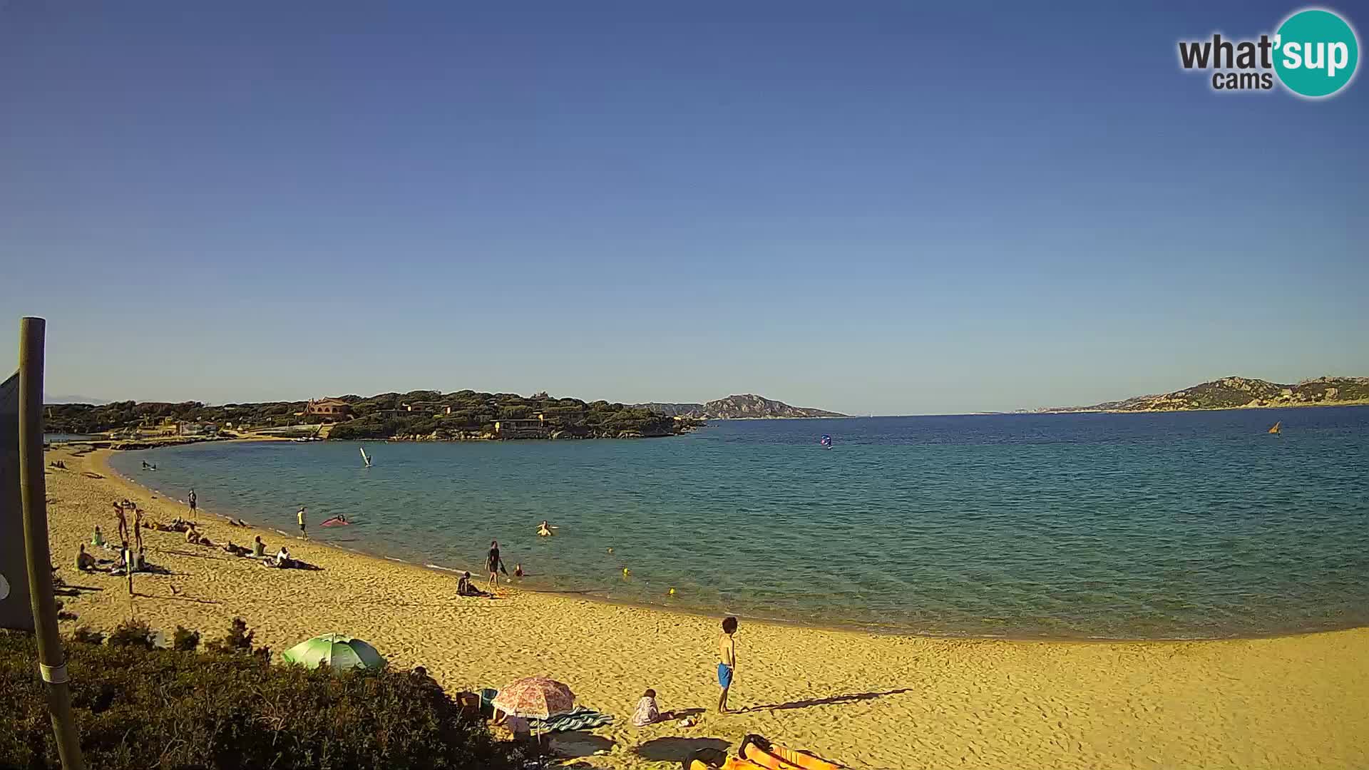 Spletna kamera Marina di Sorso – plaža Lido di Sorso – Sardinija