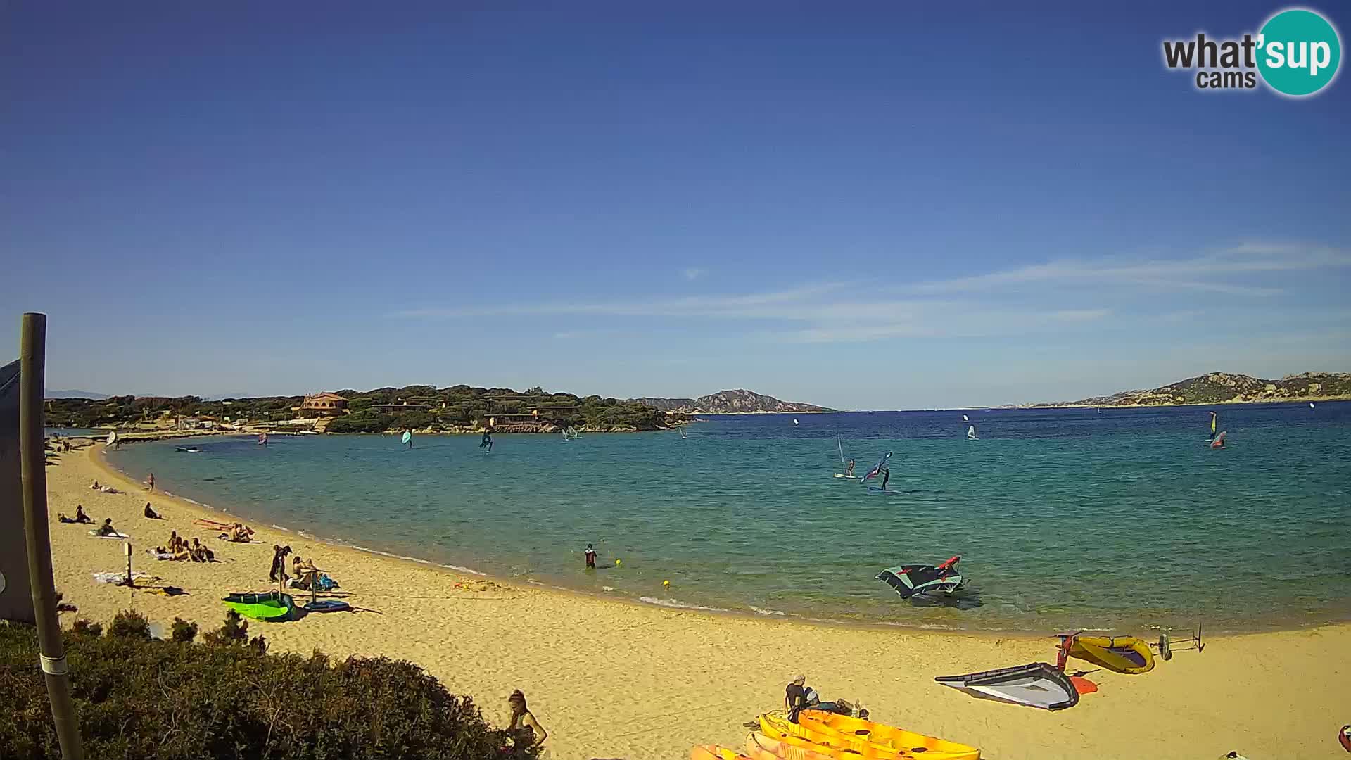 Web kamera Marina di Sorso – plaža Lido di Sorso – Sardinija