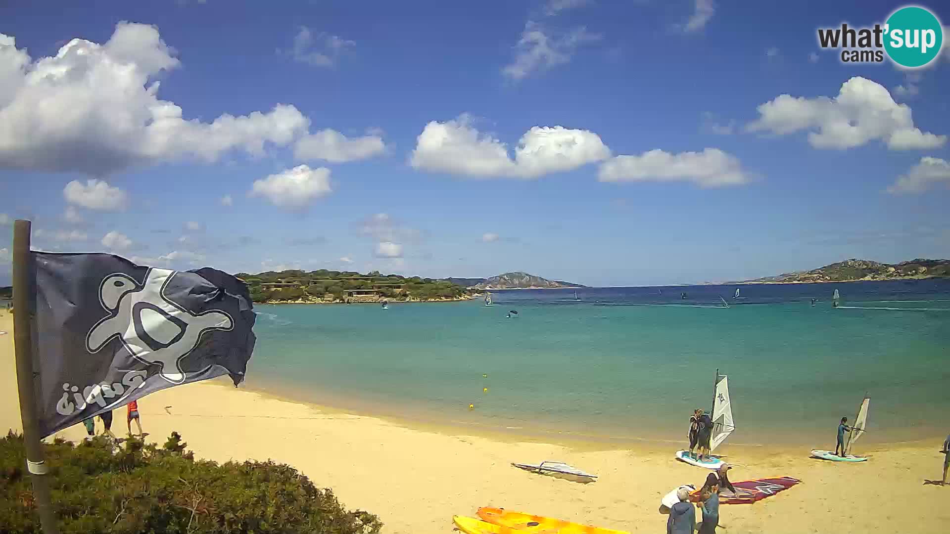 Spletna kamera Marina di Sorso – plaža Lido di Sorso – Sardinija