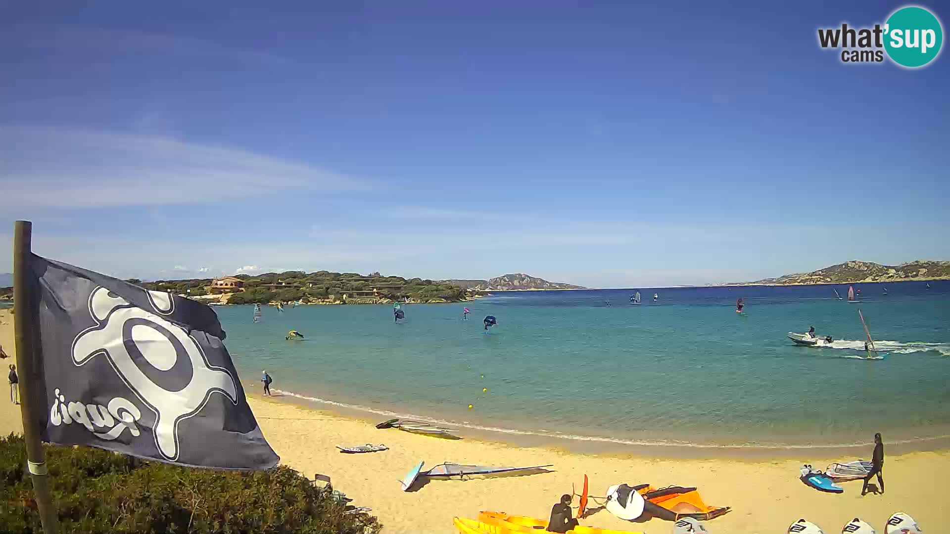 Web kamera Marina di Sorso – plaža Lido di Sorso – Sardinija