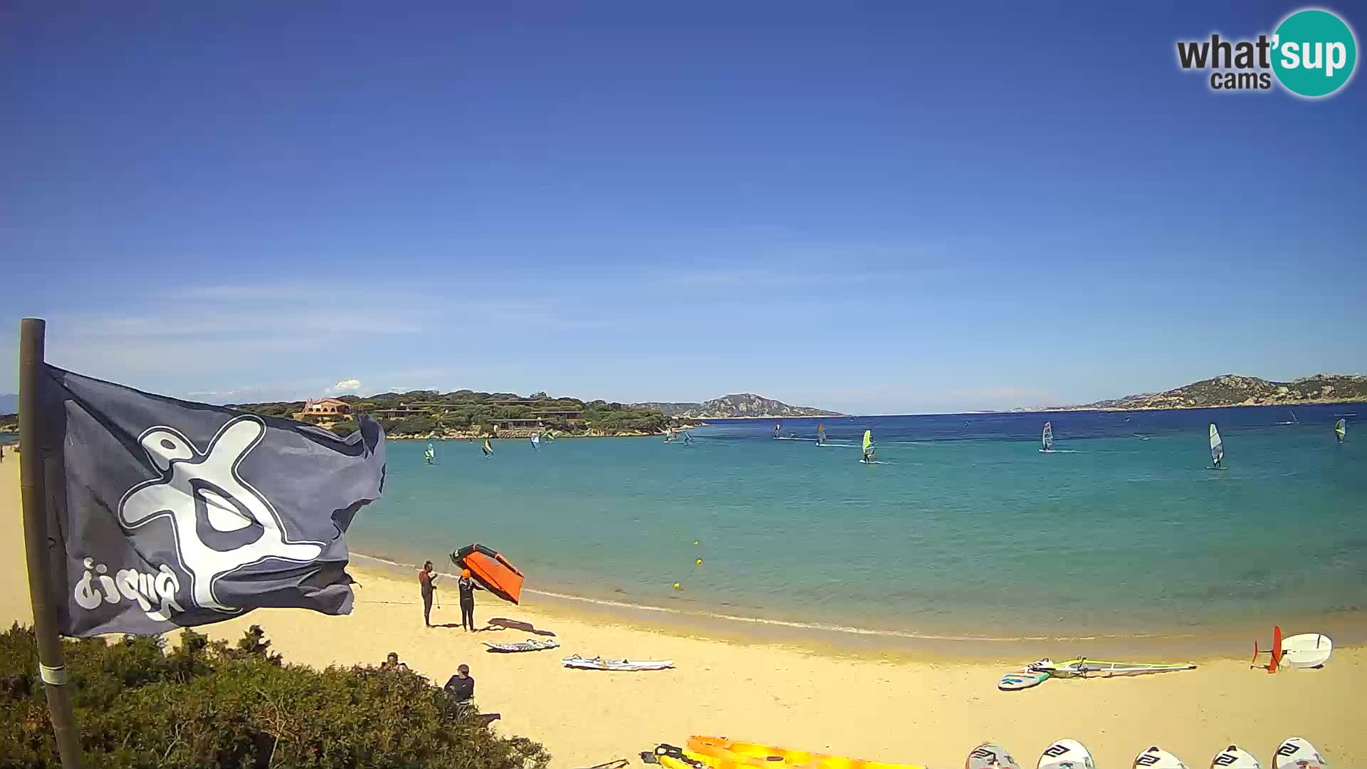 Web kamera Marina di Sorso – plaža Lido di Sorso – Sardinija