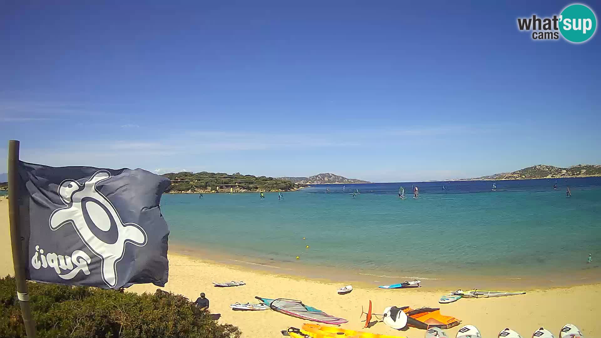 Web kamera Marina di Sorso – plaža Lido di Sorso – Sardinija