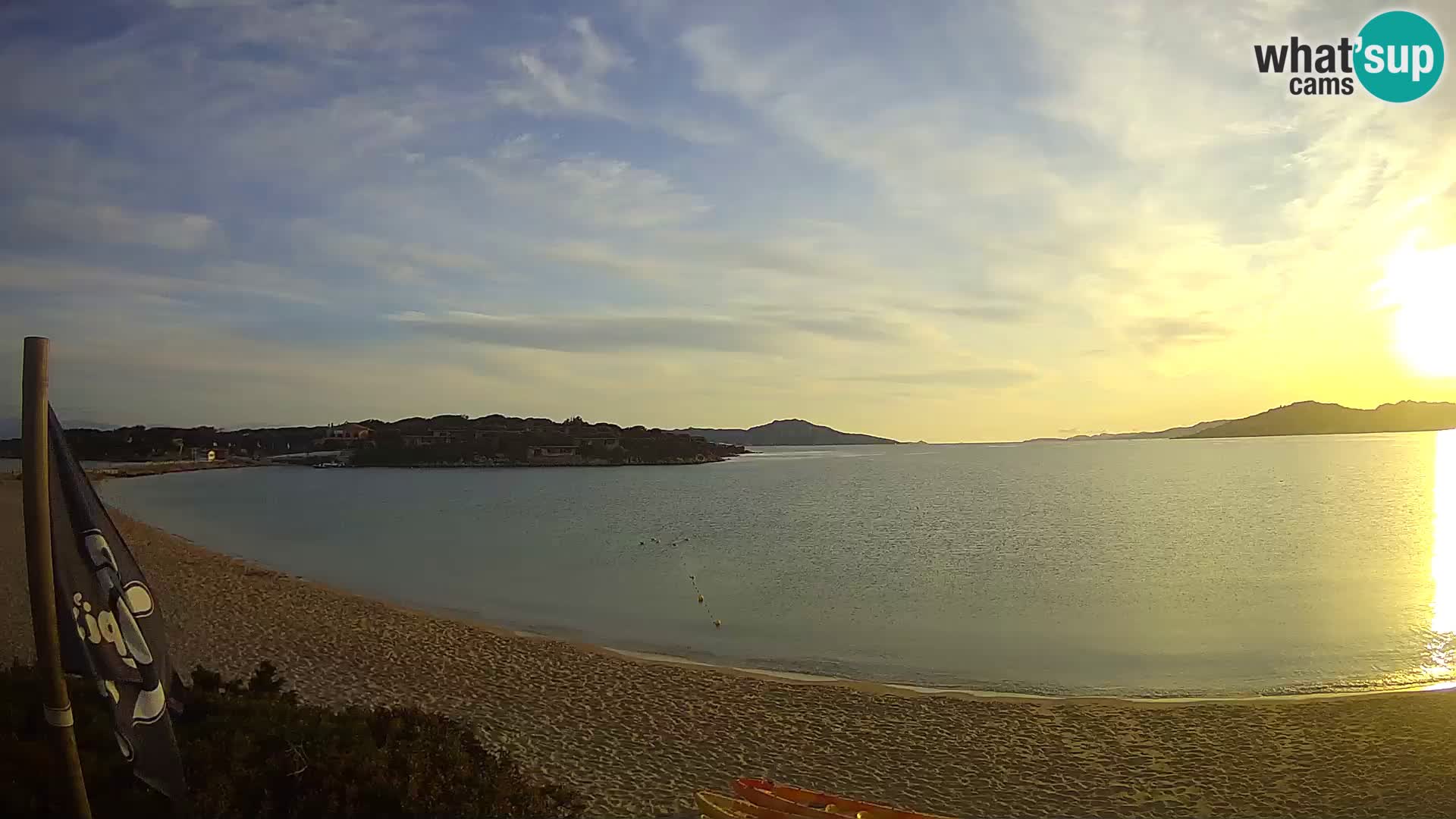 Spletna kamera Marina di Sorso – plaža Lido di Sorso – Sardinija