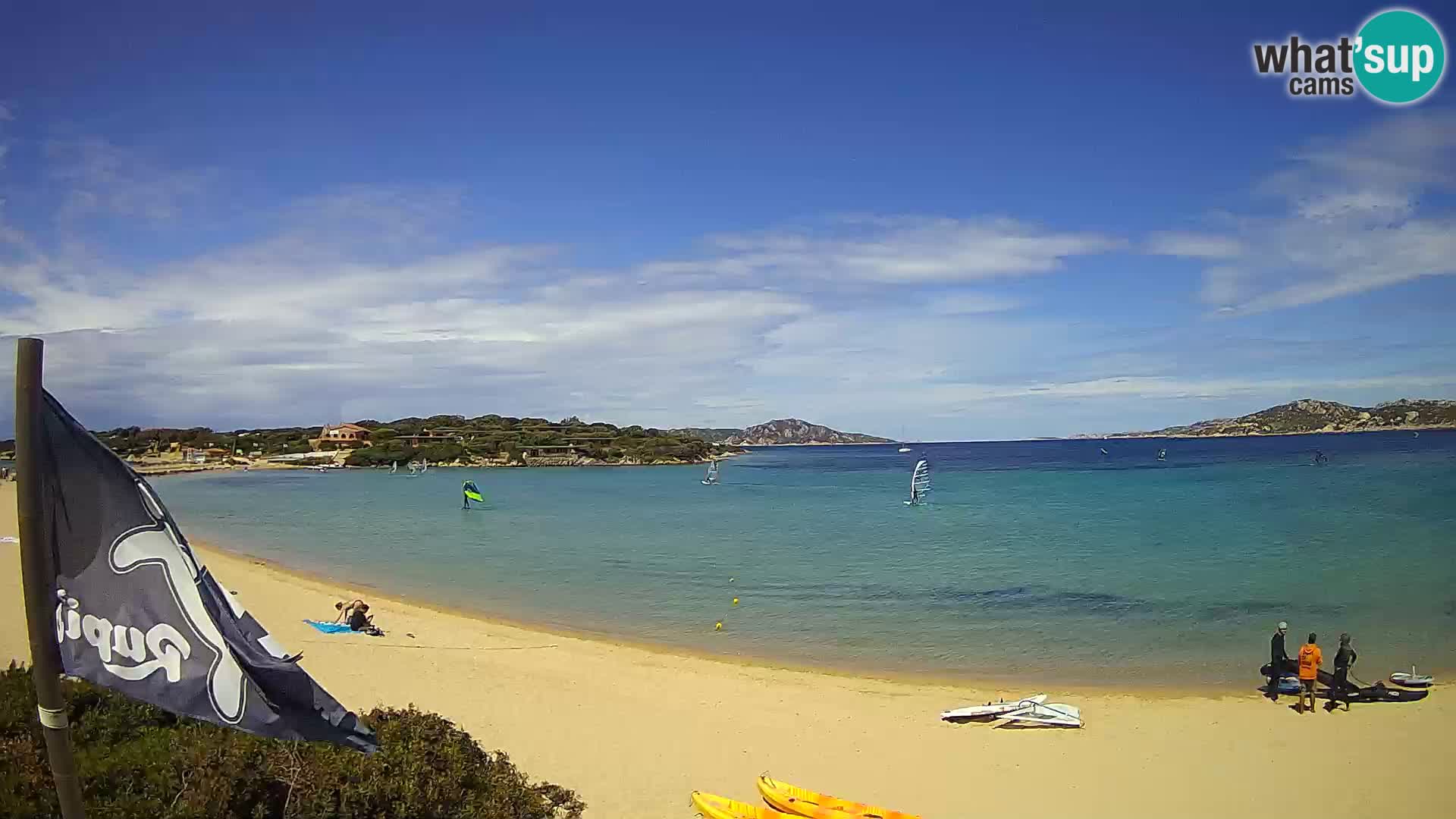 Spletna kamera Marina di Sorso – plaža Lido di Sorso – Sardinija
