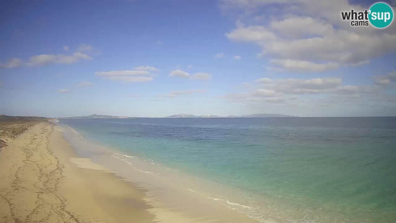 Plaža Le Saline spletna kamera Stintino – Sardinija