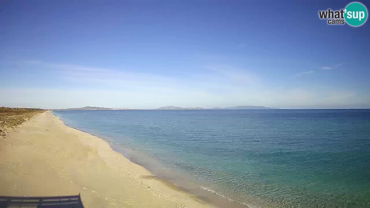 Beach Le Saline webcam live Stintino – Sardinia