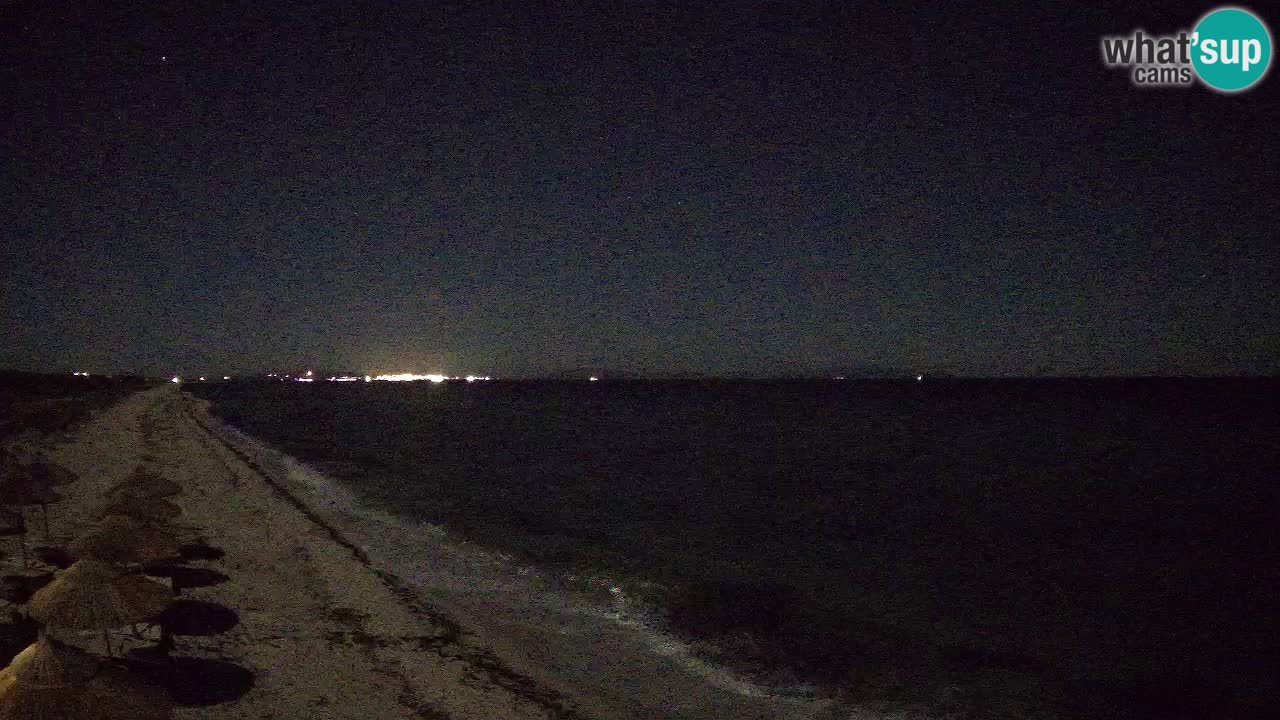 Plaža Le Saline spletna kamera Stintino – Sardinija