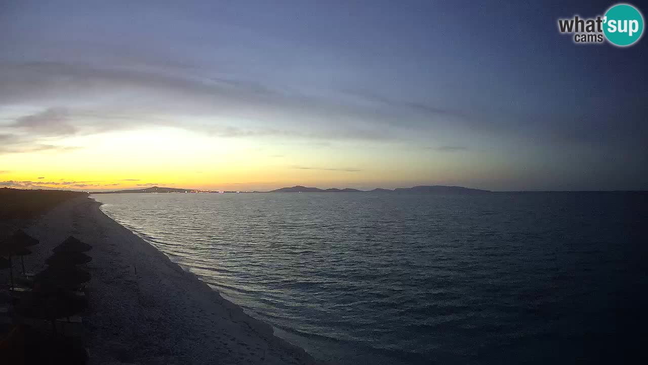 Plaža Le Saline spletna kamera Stintino – Sardinija