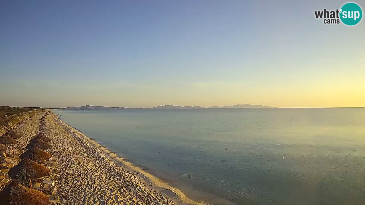 Plaža Le Saline spletna kamera Stintino – Sardinija