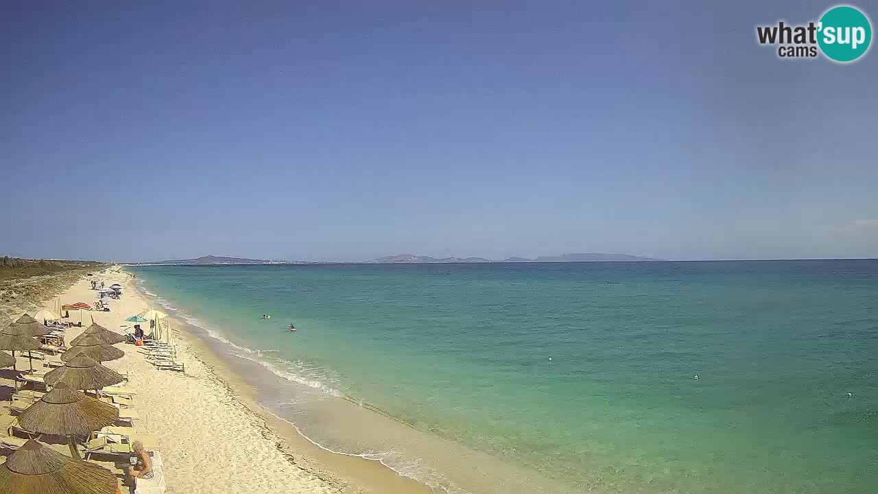 Plaža Le Saline spletna kamera Stintino – Sardinija