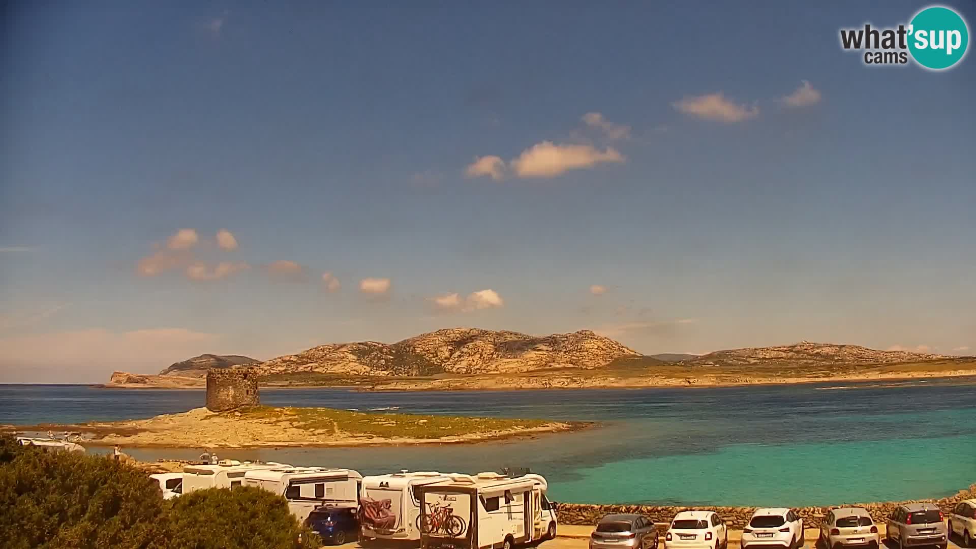 Stintino Web kamera uživo plaža La Pelosa – Sardinija – Italija