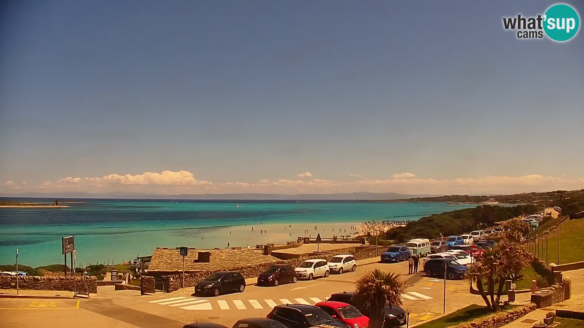 Stintino Web kamera uživo plaža La Pelosa – Sardinija – Italija