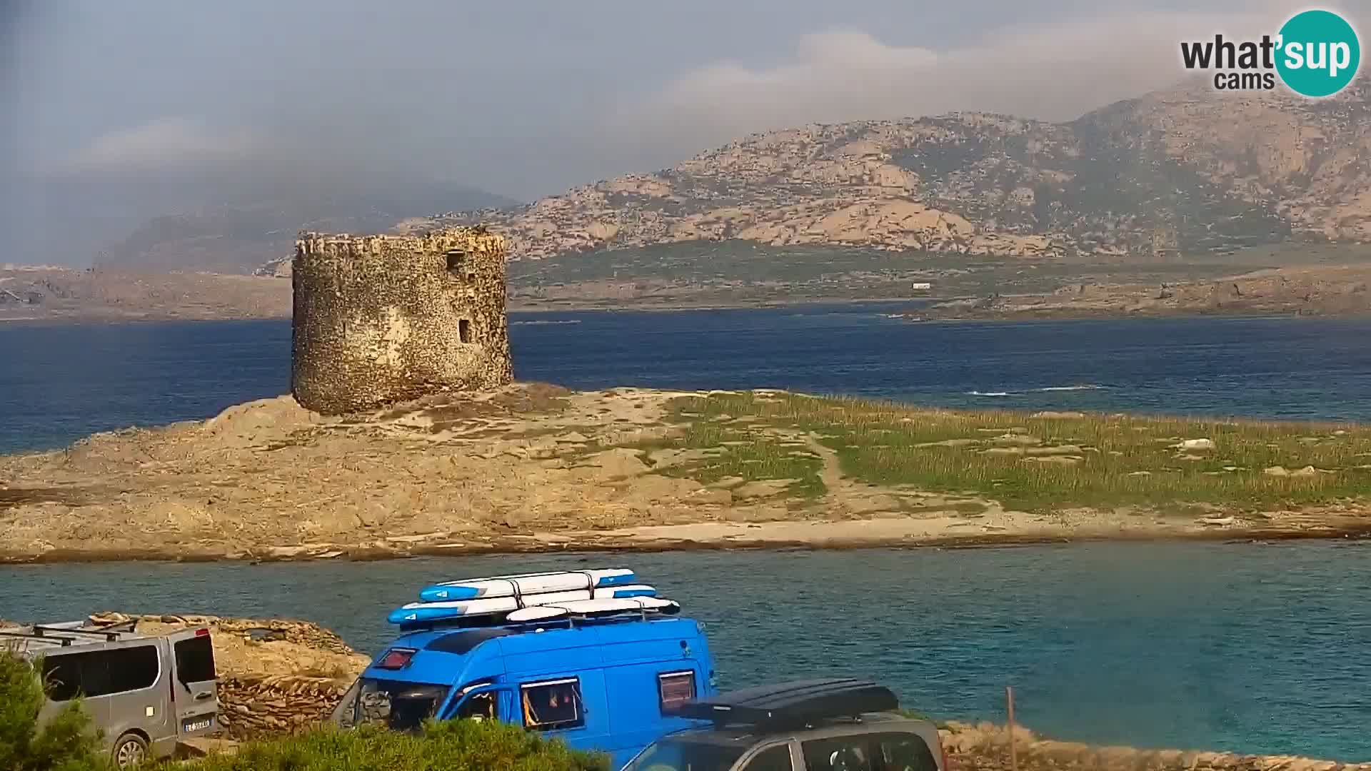 Capo Falcone spletna kamera Stintino – Plaža La Pelosa