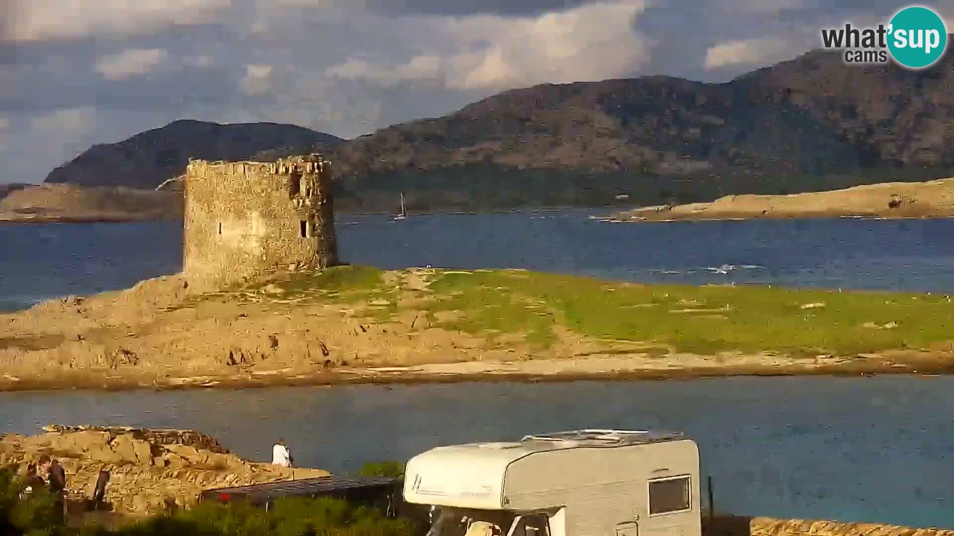 Capo Falcone spletna kamera Stintino – Plaža La Pelosa