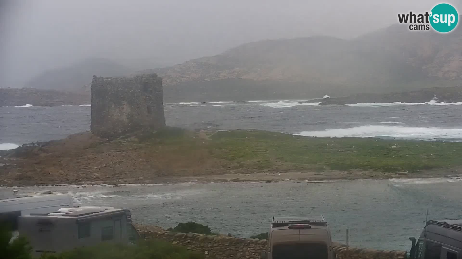 Capo Falcone spletna kamera Stintino – Plaža La Pelosa