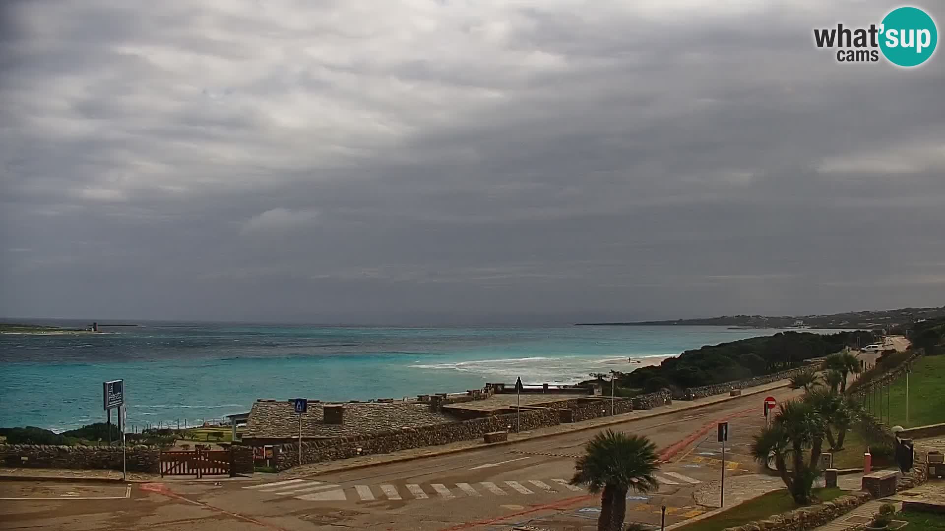 Capo Falcone spletna kamera Stintino – Plaža La Pelosa